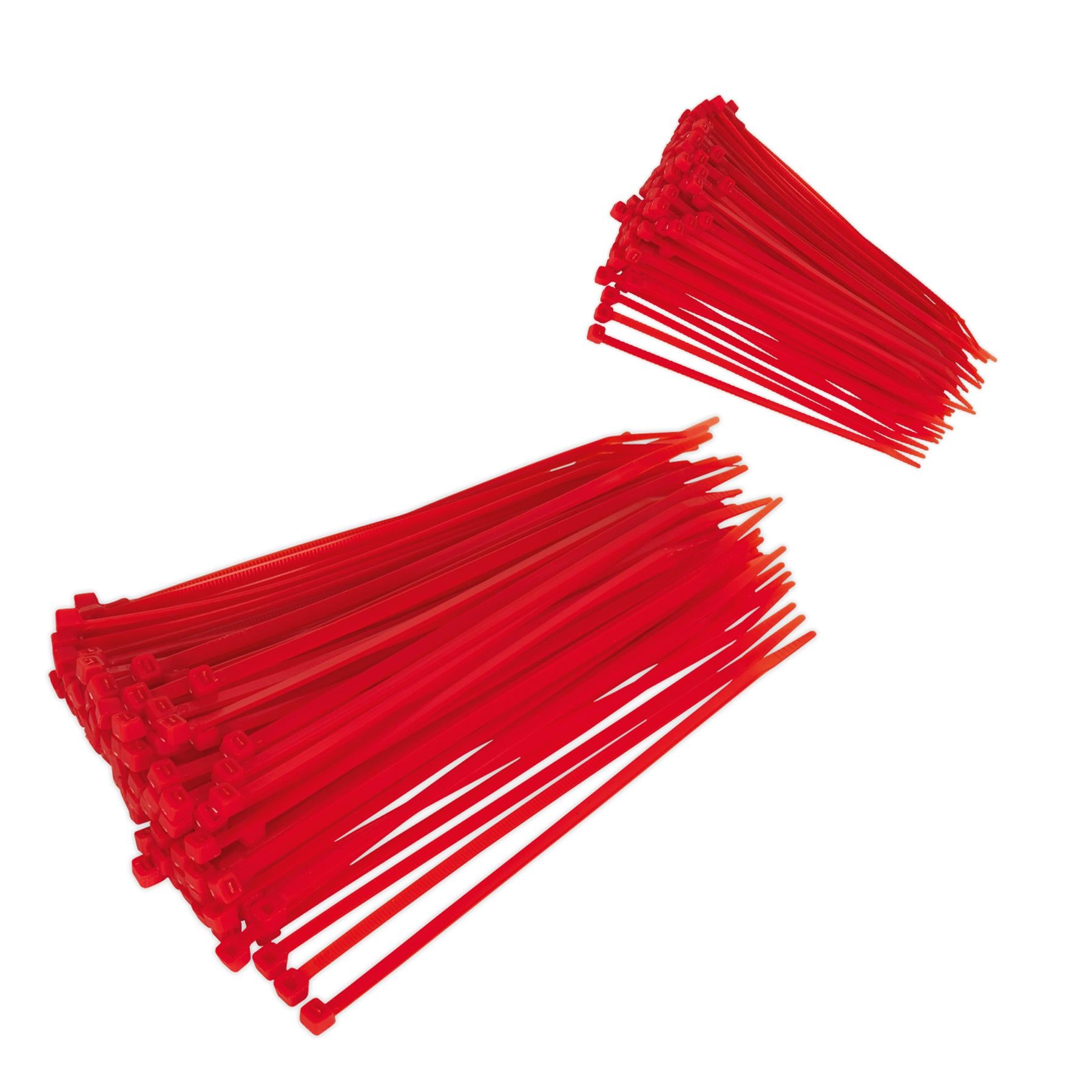 Sealey Cable Tie 200 x 4.4mm Red Pack of 100