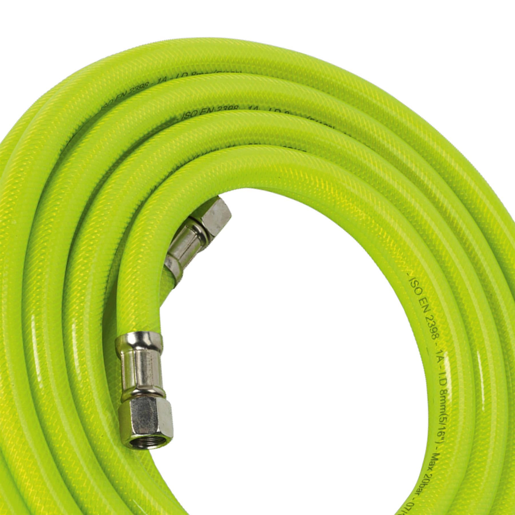 Sealey Air Hose High-Visibility 5m x 8mm with 1/4"BSP Unions