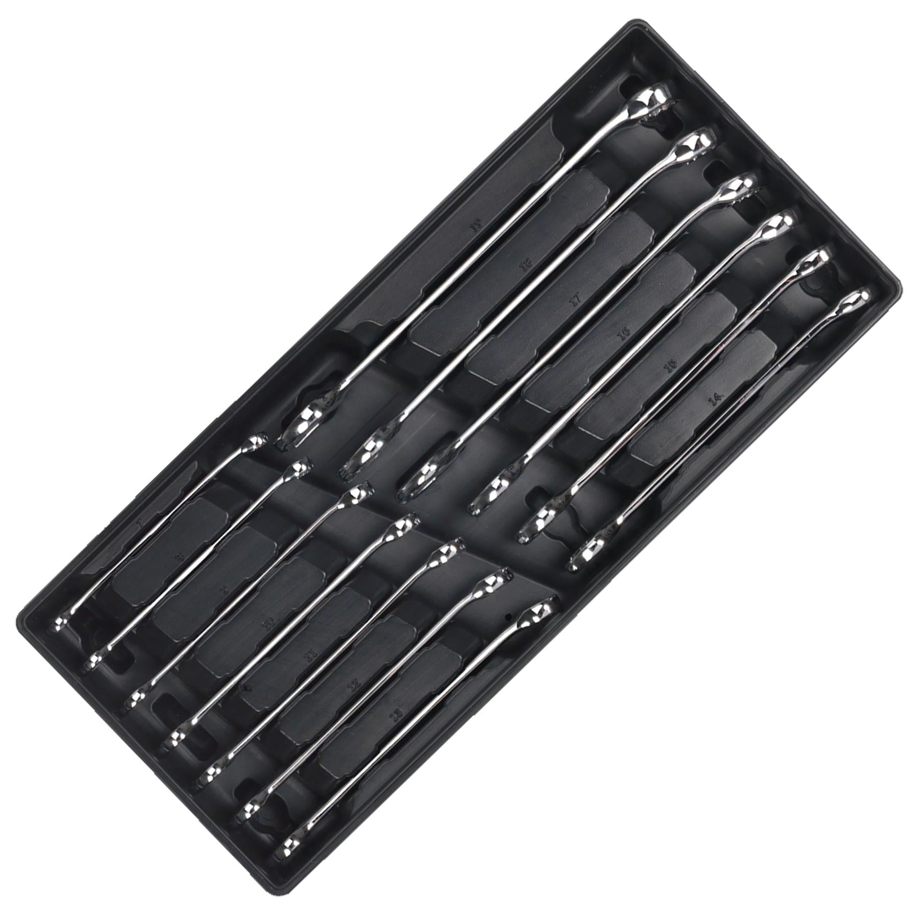 Sealey Tool Tray with Combination Spanner Set 13pc Metric