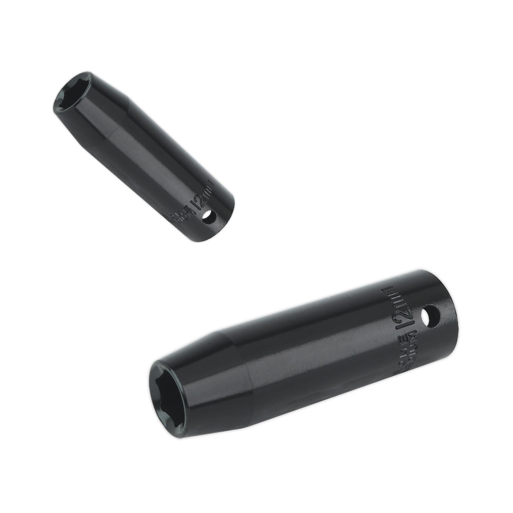 Sealey Impact Socket 12mm Deep 1/2"Sq Drive Chrome Vanadium