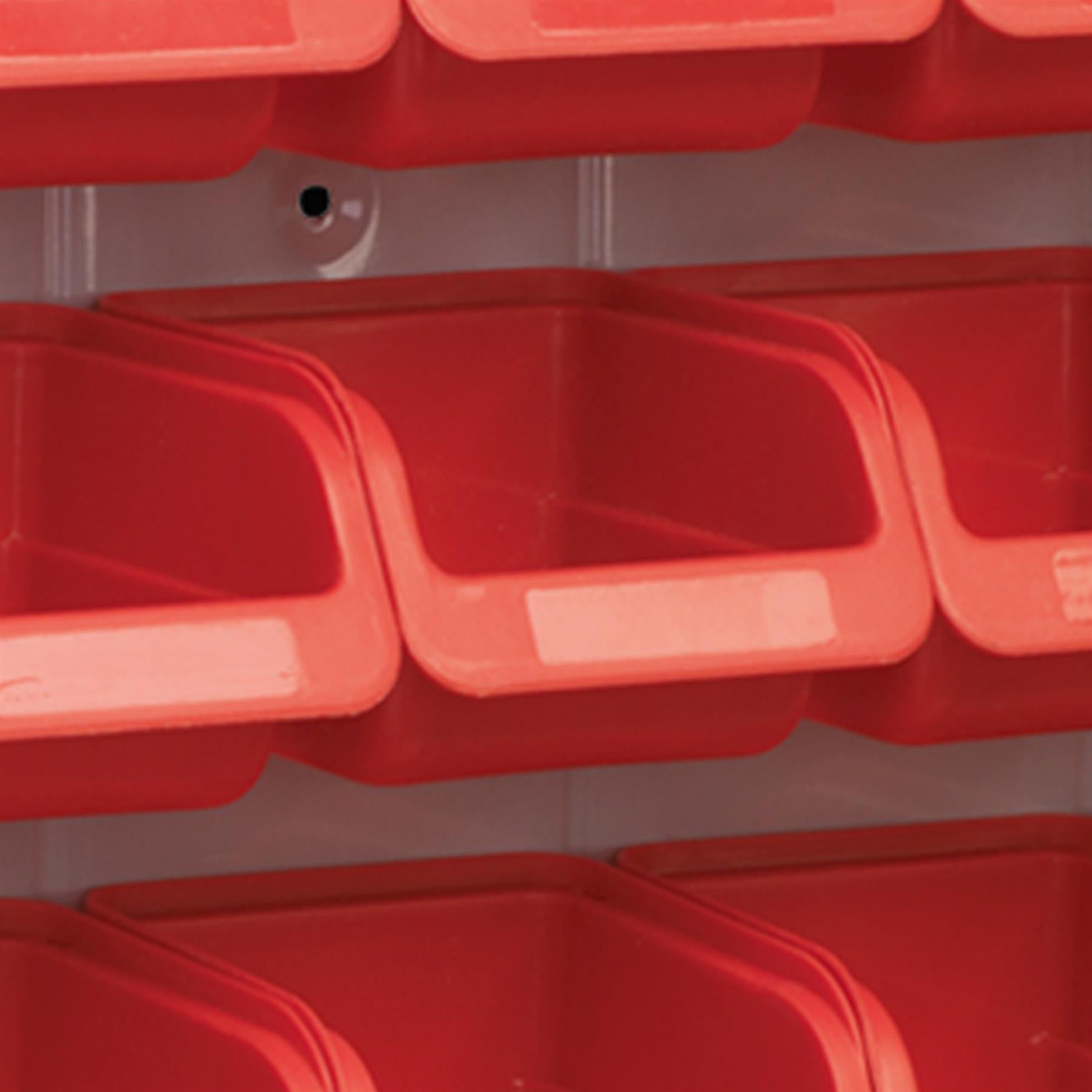 Sealey Bin & Panel Combination 24 Bins - Red