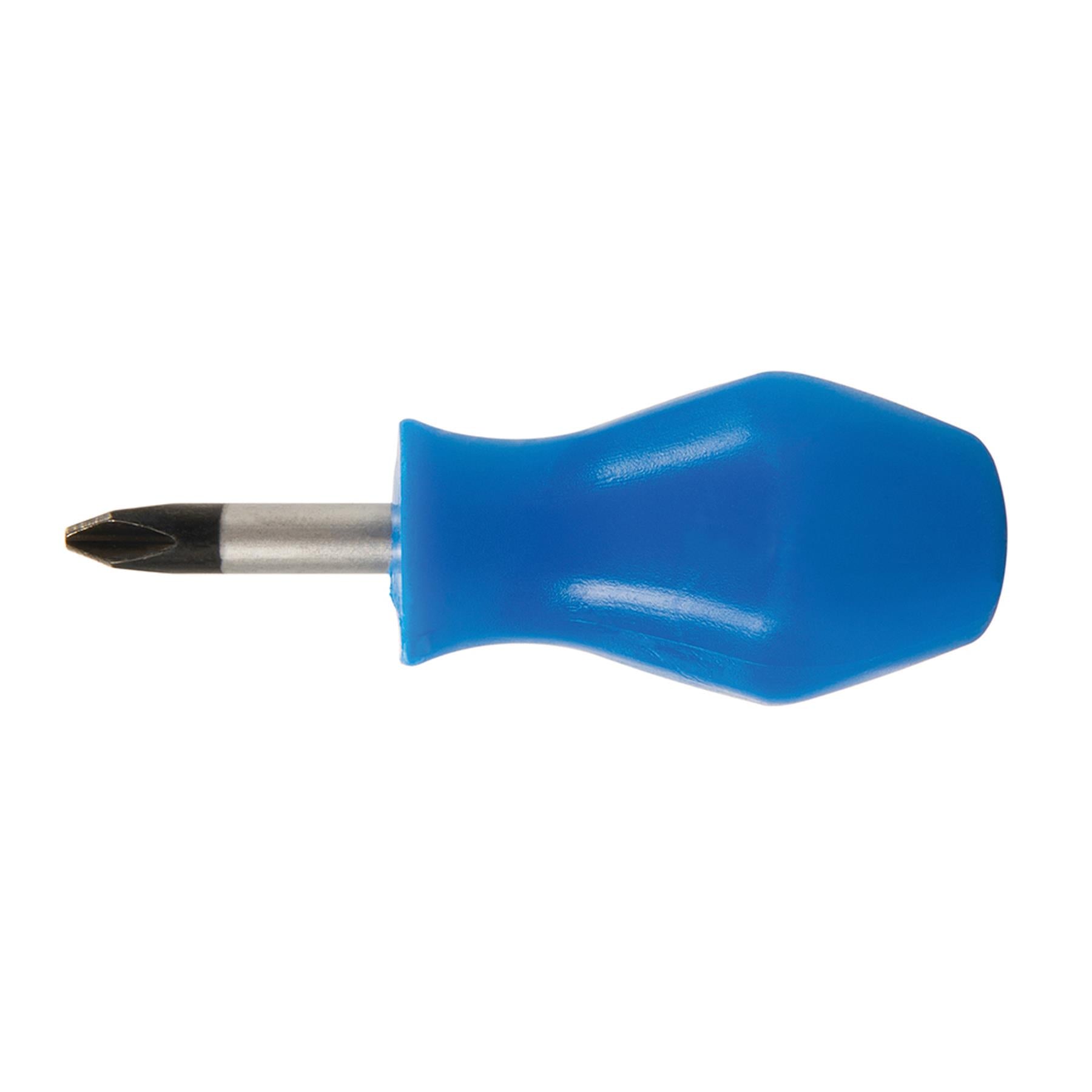 Stubby Screwdrivers Phillips PH2 X 25mm Titanium-Coated S2 Steel 1/4" Hex Drive