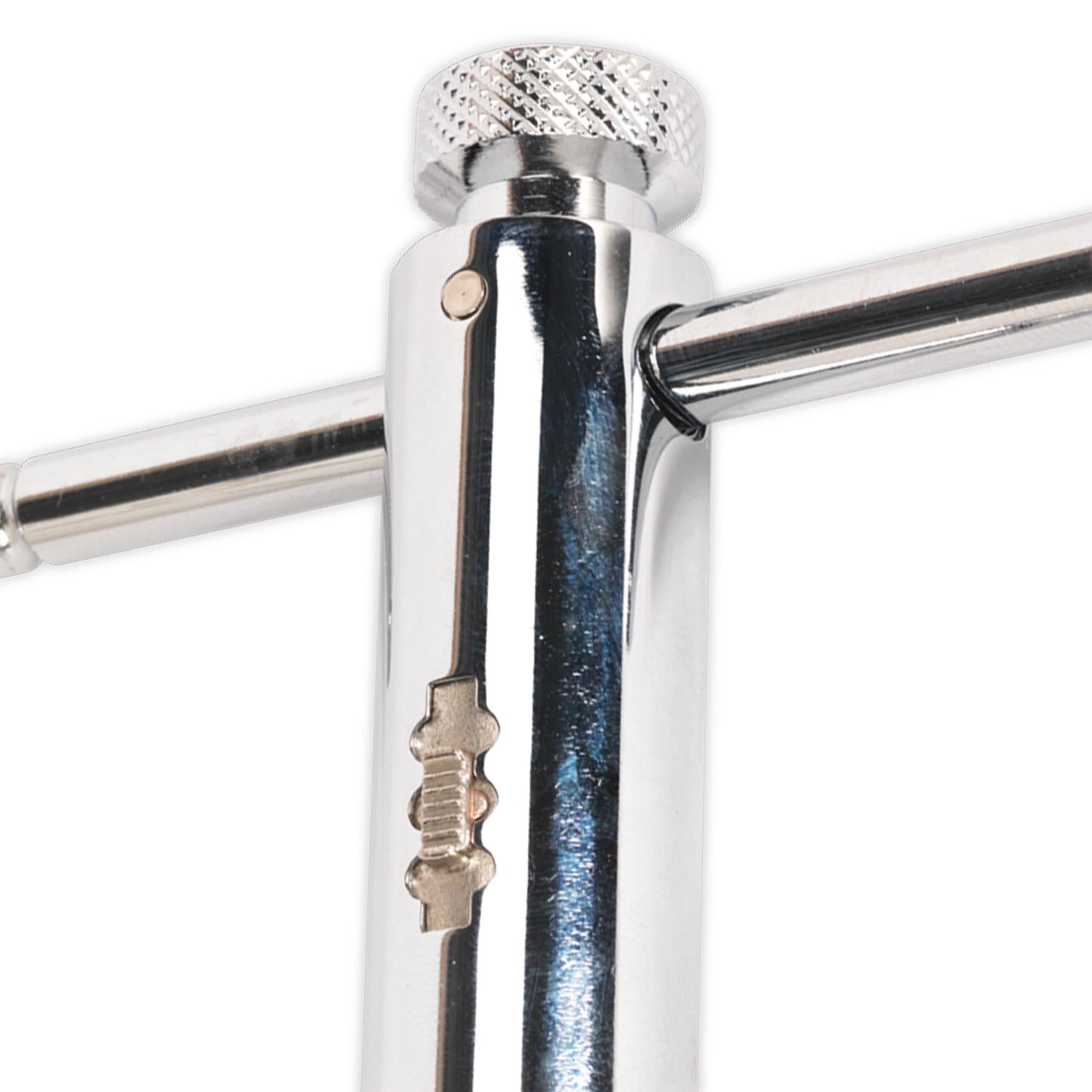Sealey Ratchet Tap Wrench M5-M12 105mm Multi Positional Sliding T Bar Engineers