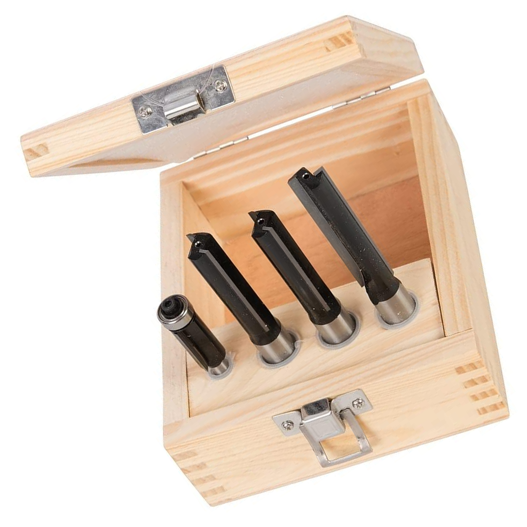 1/2" Kitchen Worktop Fitters Bit Set 4Pce Twin Flutes For Clean, Precise Cutting