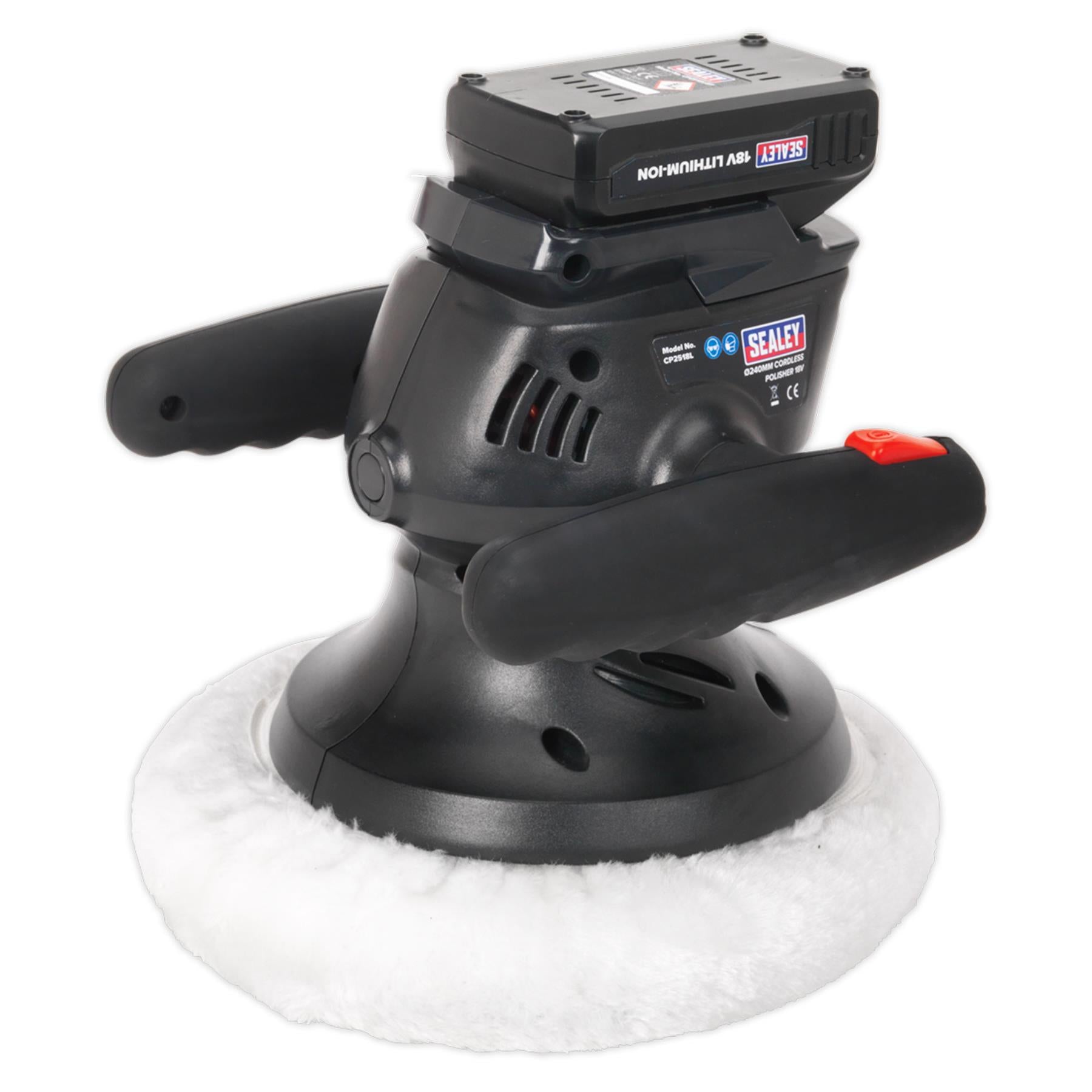 Sealey 18V Lithium-ion Ø240mm Cordless Polisher Orbital