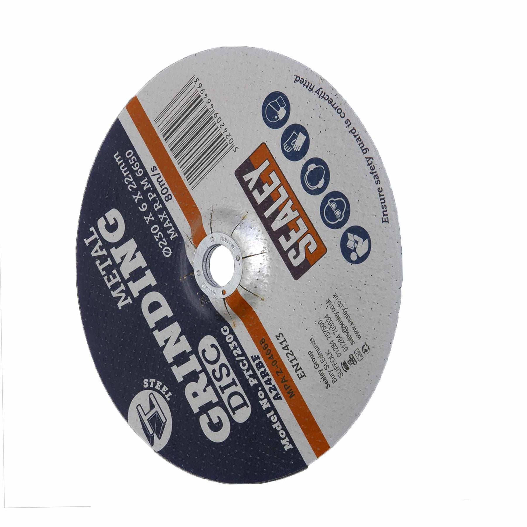 Sealey Grinding Disc 230 x 6mm 22mm Bore