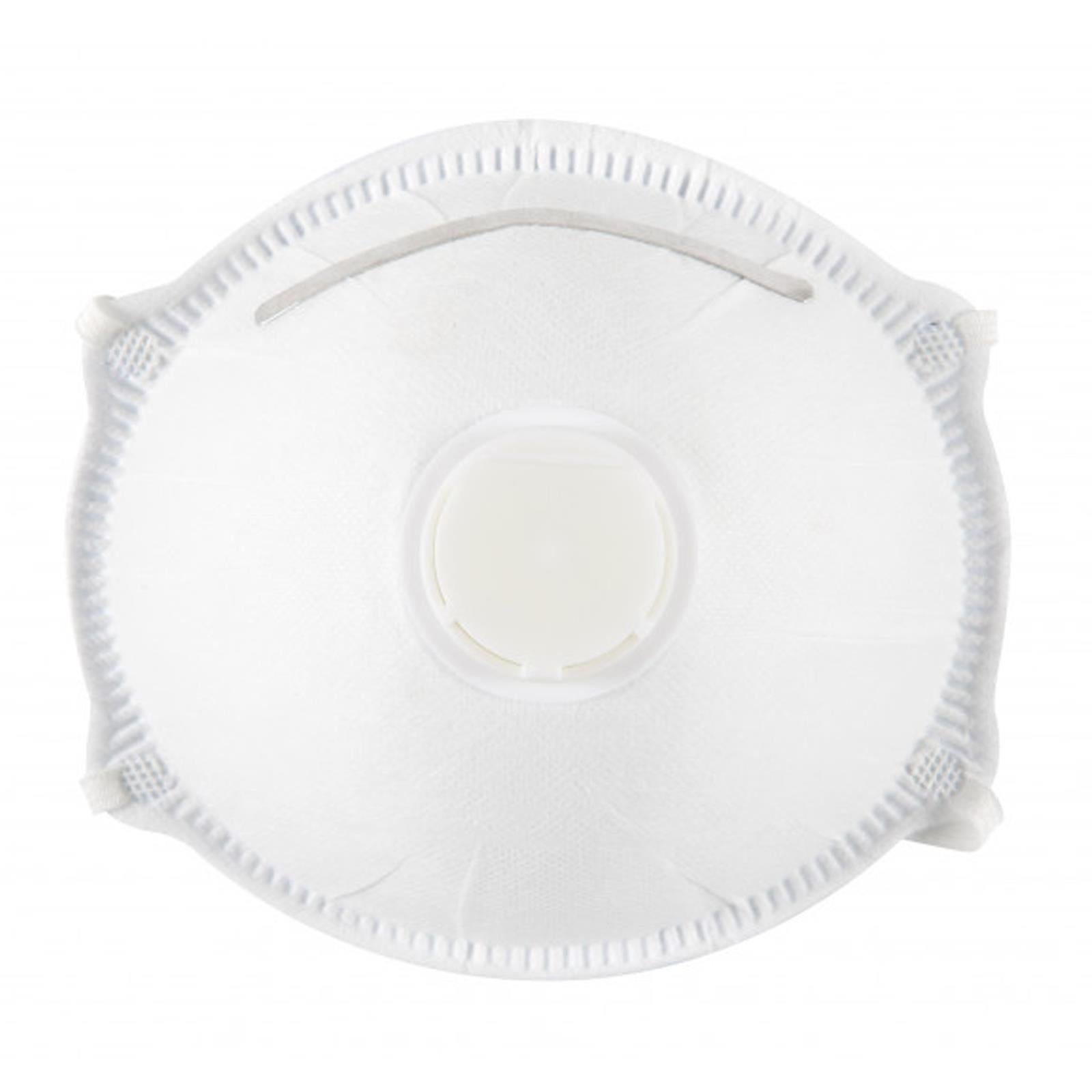 BlueSpot 3Pce Dust Mask With Valve Adjustable Metal Nose Dust Liquid Aerosols Protection New