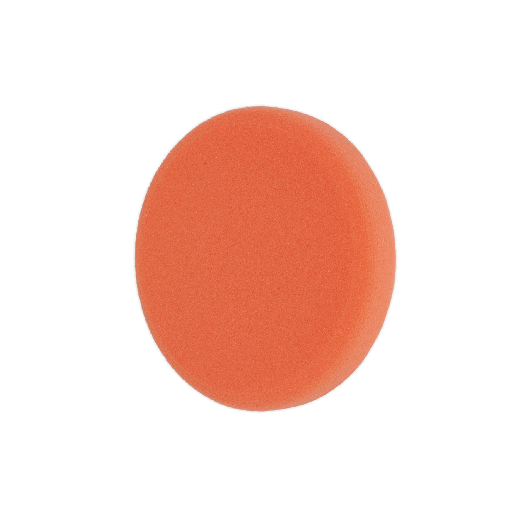 Sealey Buffing & Polishing Foam Head Hook/Loop 150x25mm Orange/Firm