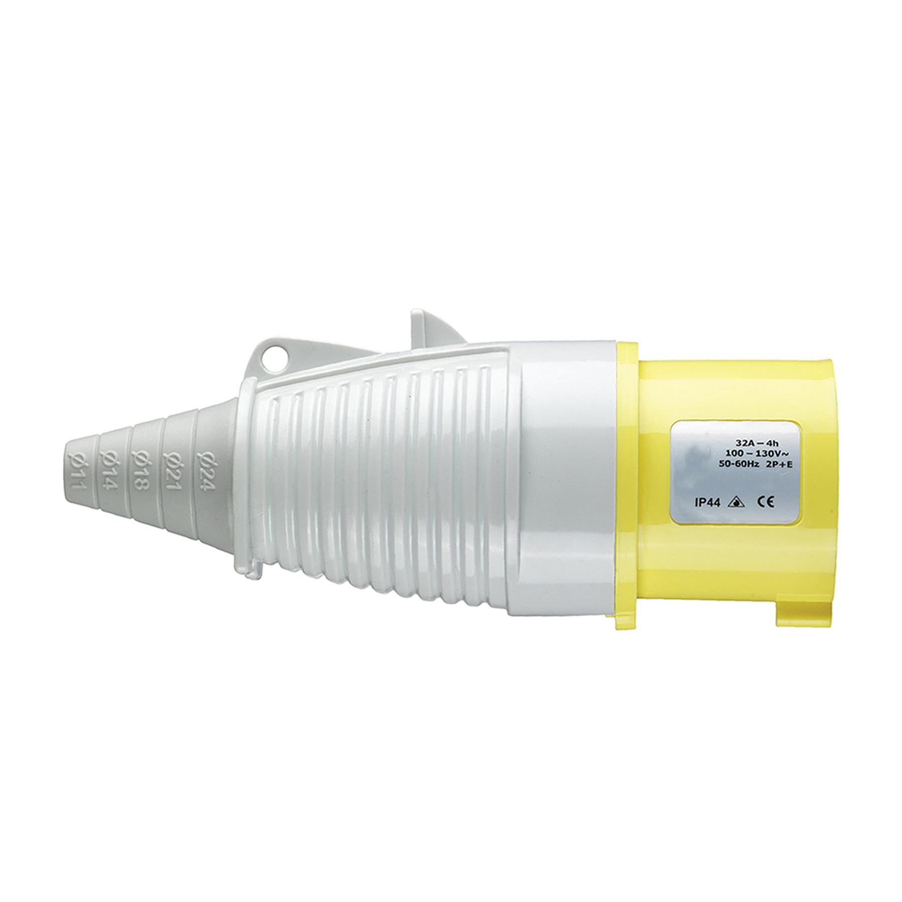 Defender 32A Plug Yellow 110V Electrical Industrial