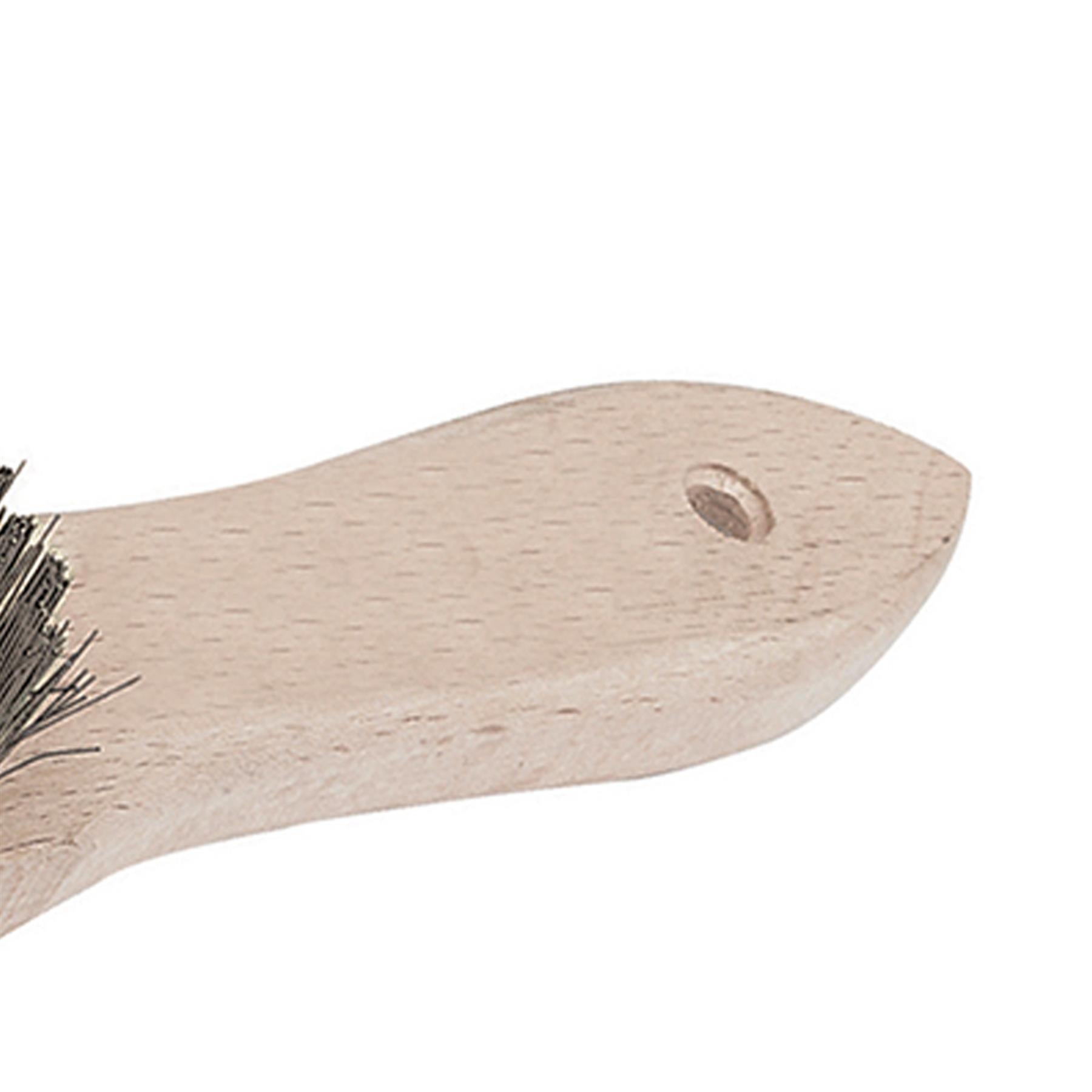 Heavy Duty Wire Brush 4 Row Bristle Length 20mm Length 290mm Brand New