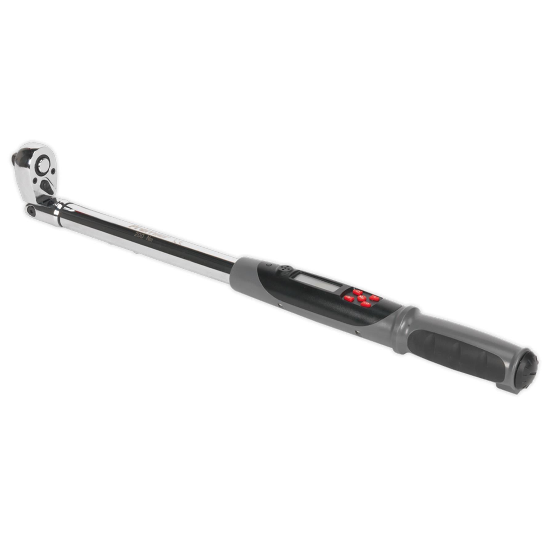 Sealey Angle Torque Wrench Flexi-Head Digital 1/2"Sq Drive 20-200Nm