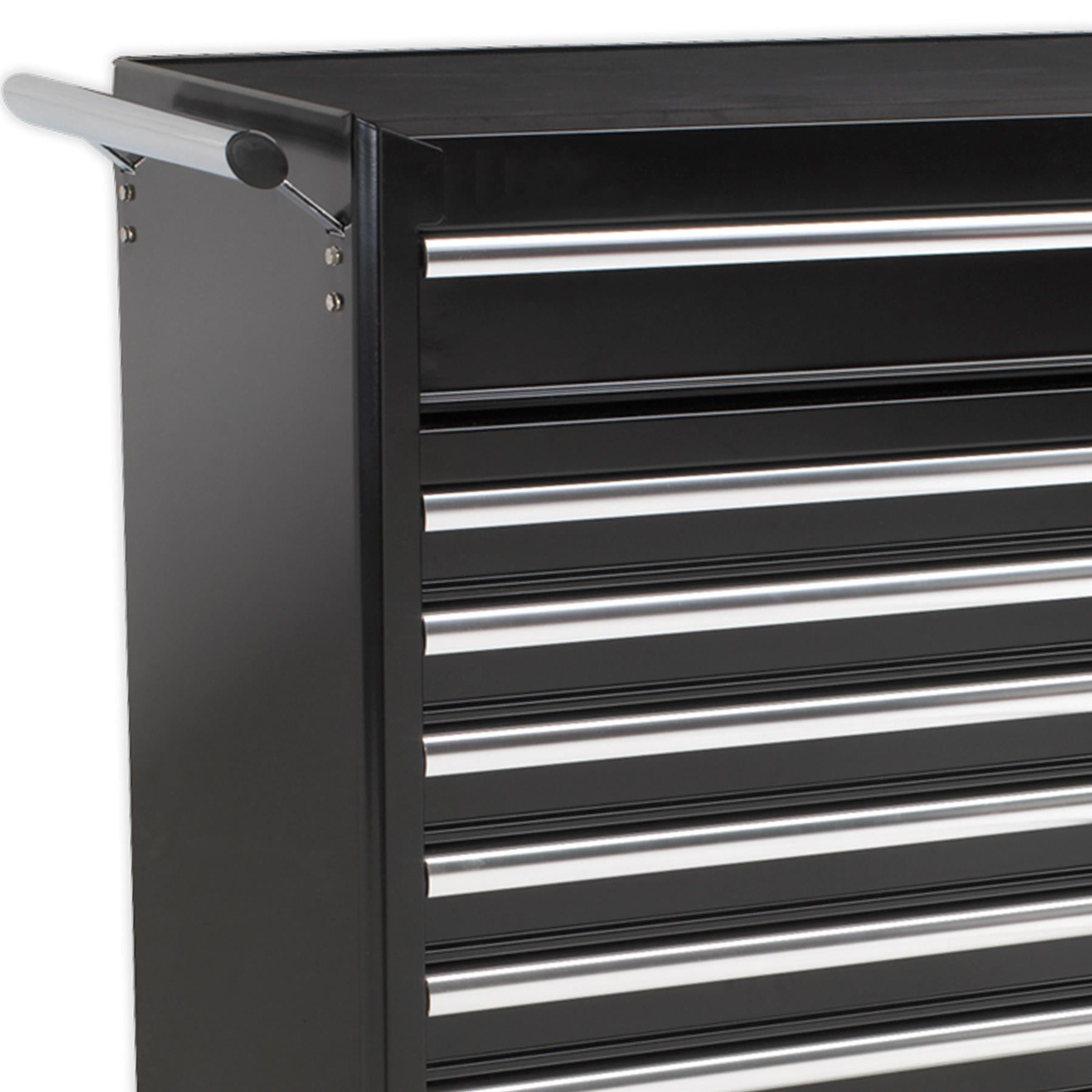 Sealey Rollcab 12 Drawer Ball Bearing Slides Heavy-Duty - Black