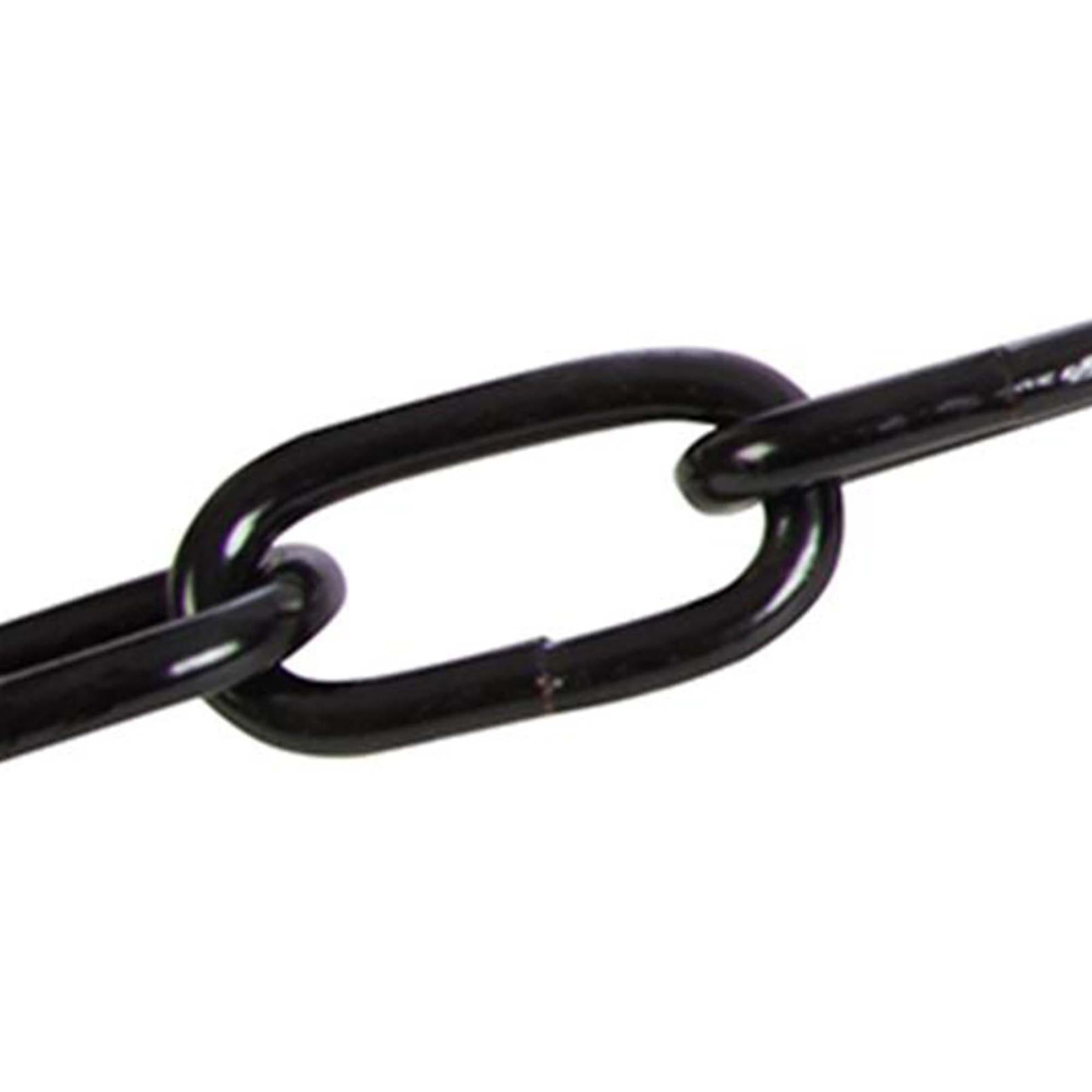 Japanned Chain Black 5mm X 2.5M Corrosion Resistant Weatherproof Finish