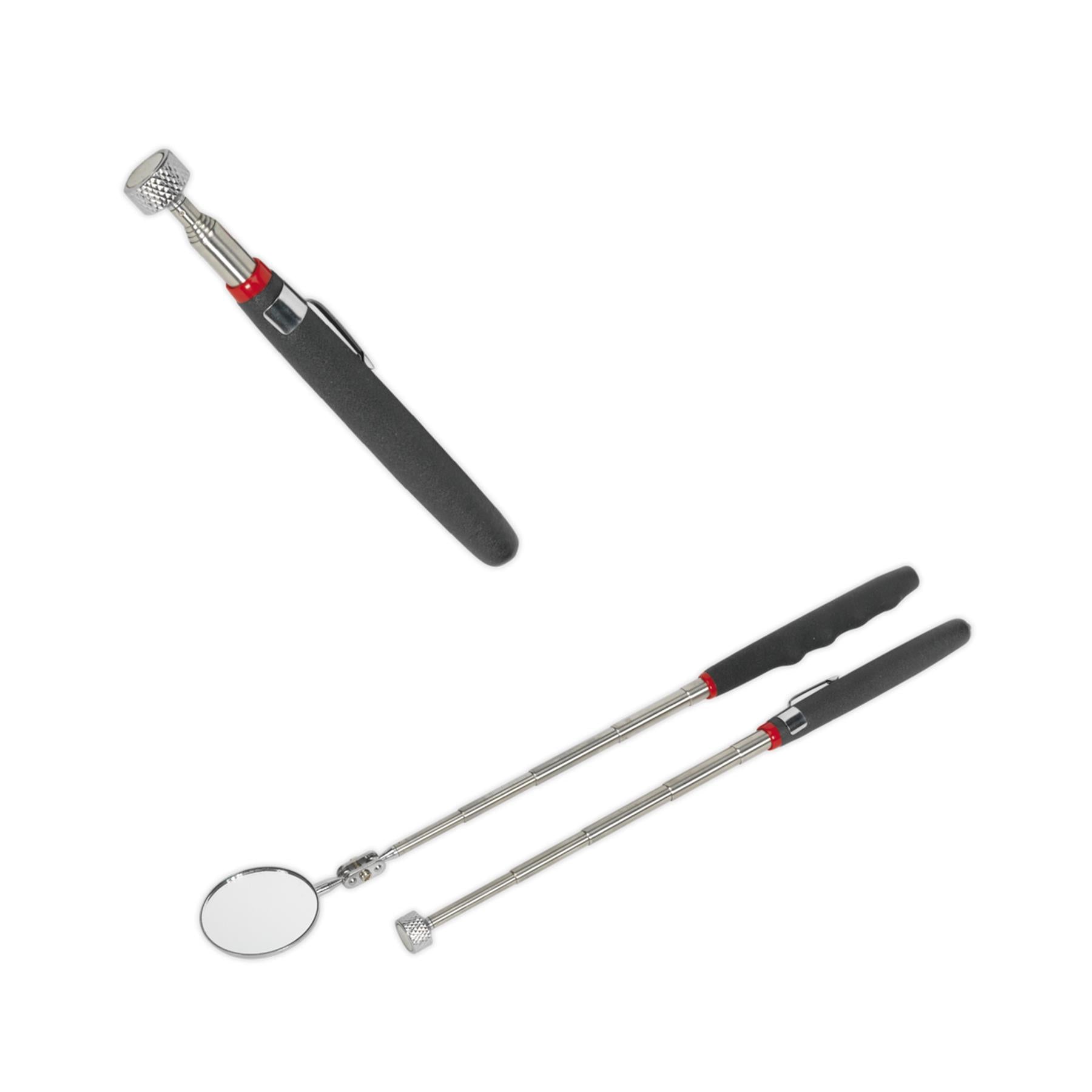 Sealey Telescopic Magnetic Pick-Up Tool & Inspection Mirror Set 2pc