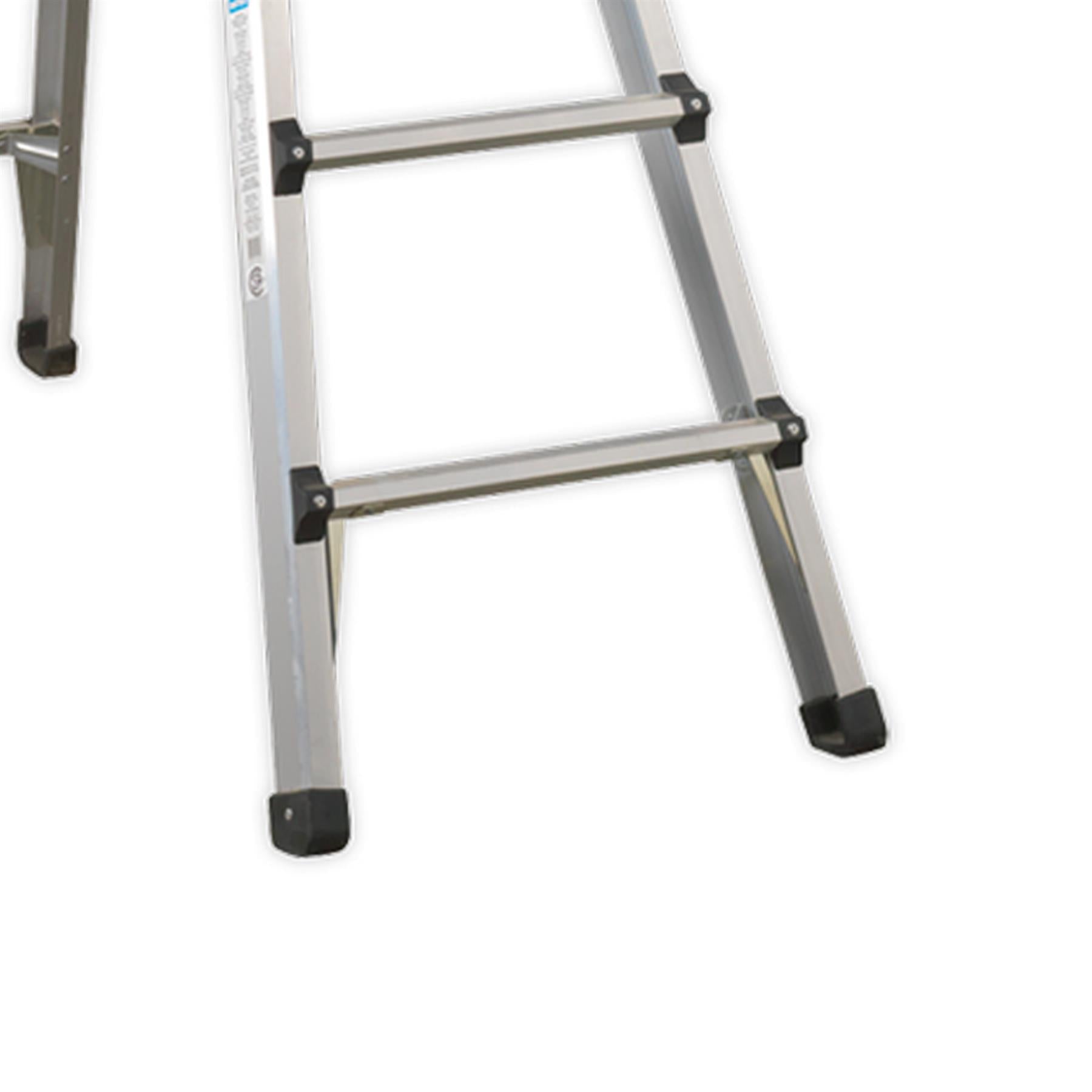 Sealey Aluminium Telescopic Ladder 4-Way EN 131 Adjustable Height