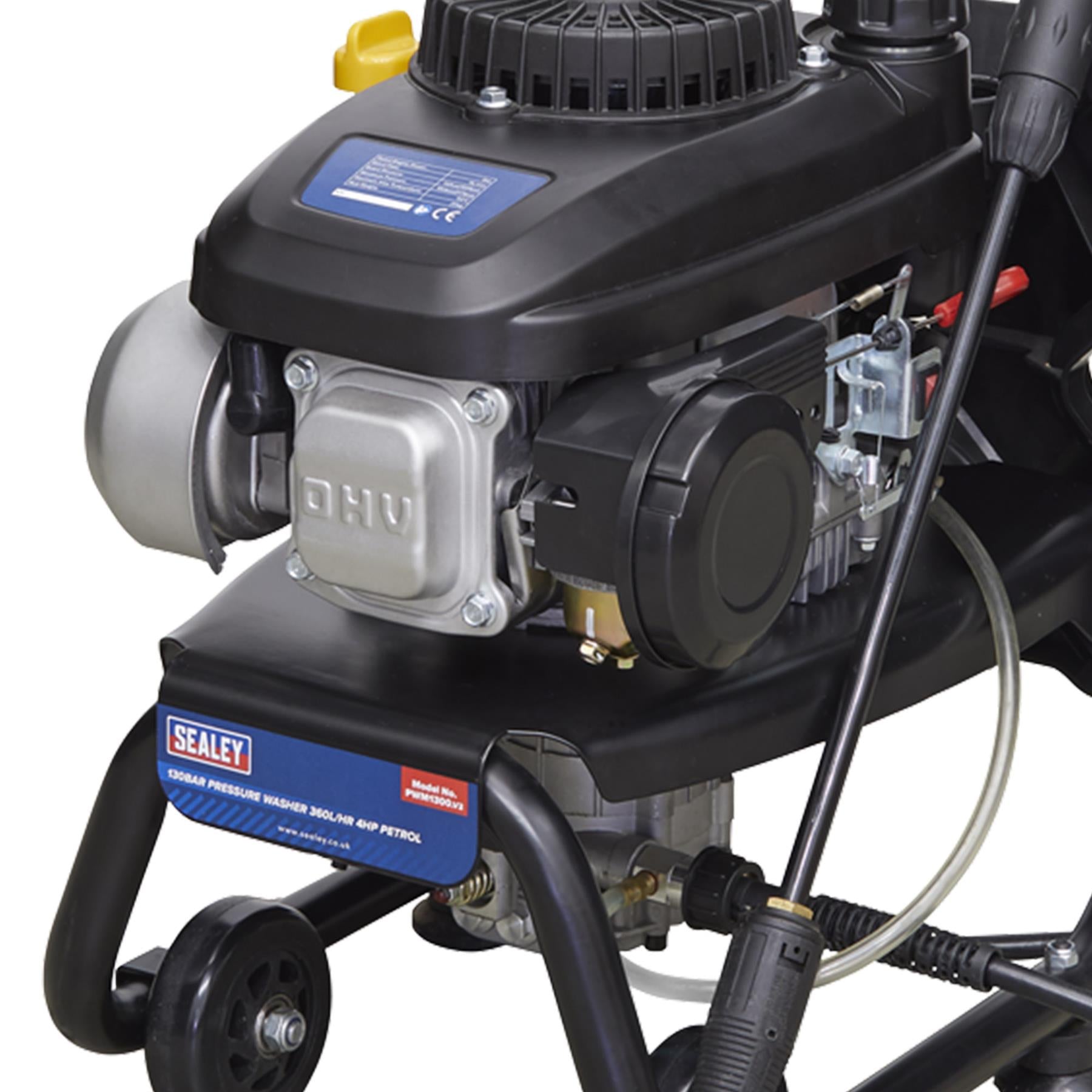 Sealey Pressure Washer 150bar 360L/hr 4hp Petrol