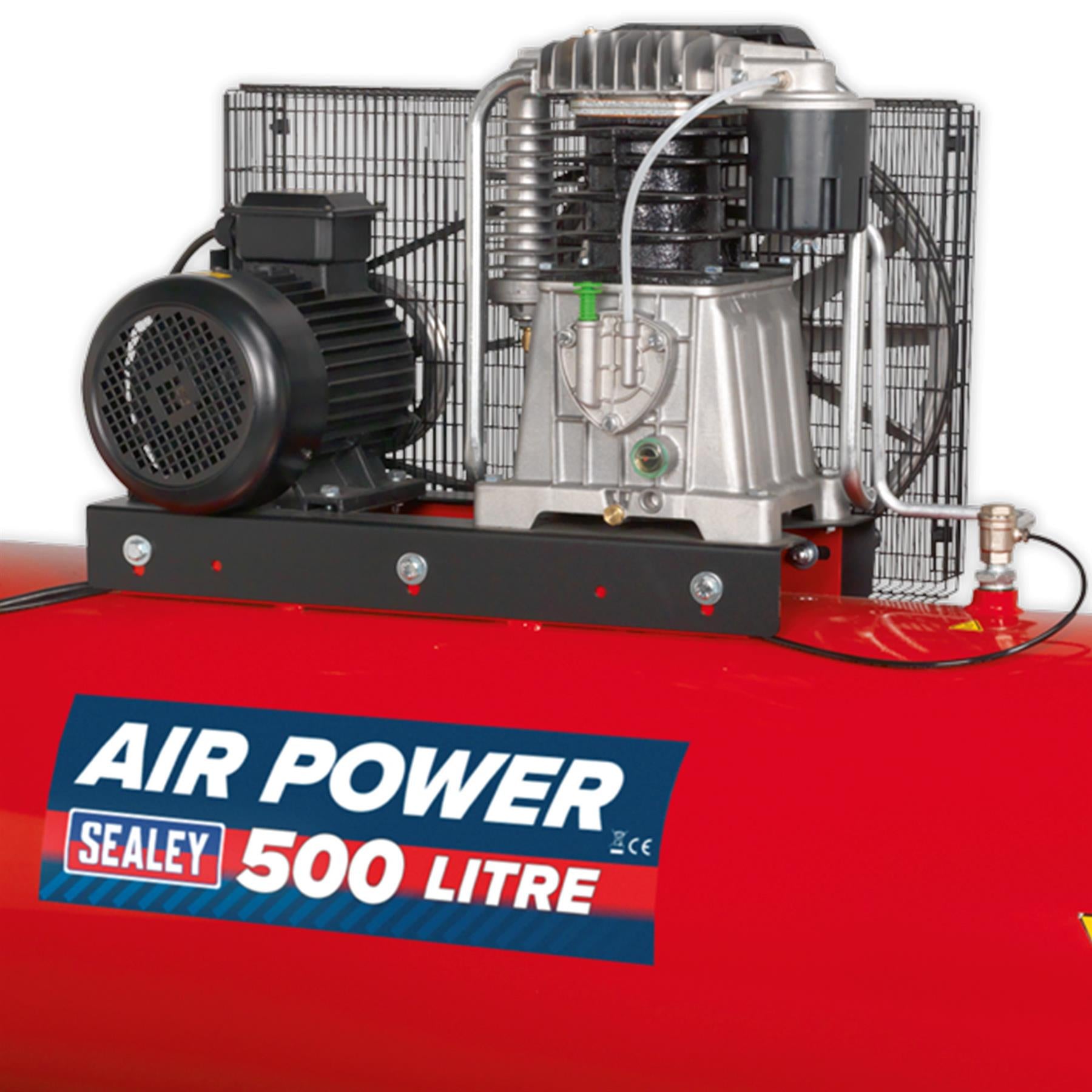 Sealey Compressor 500L Belt Drive 7.5hp 3ph 2-Stage