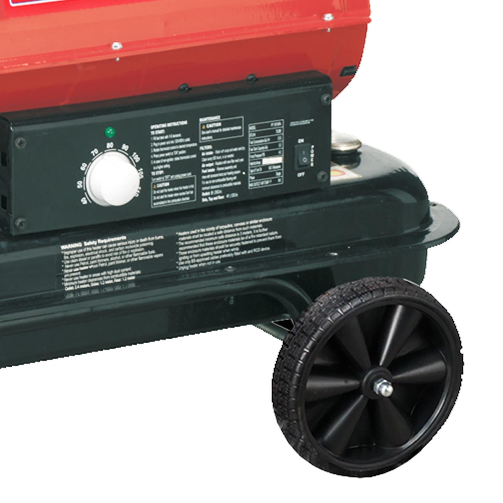 Sealey Space Warmer Kerosene/Diesel 70,000Btu/hr with Wheels