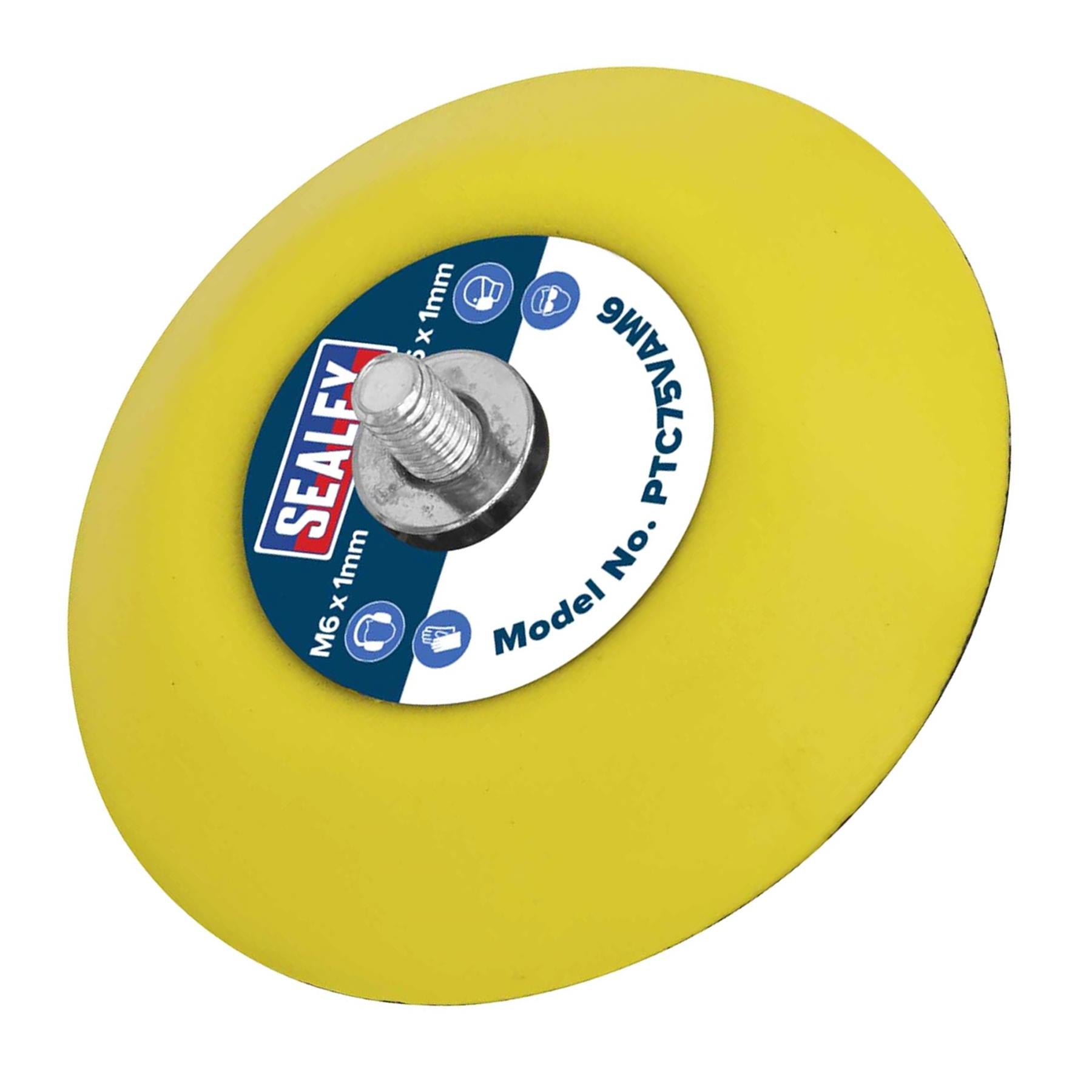 Sealey Hook-and-Loop Backing Pad 71mm M6 x 1mm