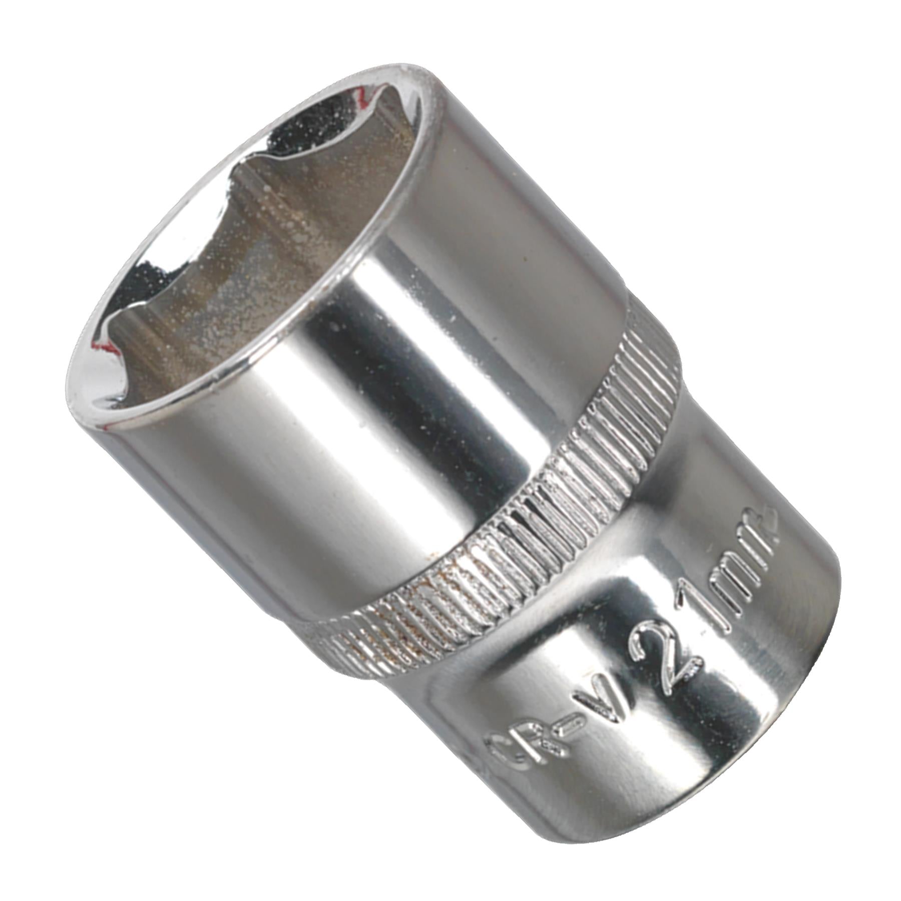 Sealey WallDrive Socket 21mm 1/2"Sq Drive Fully Polished