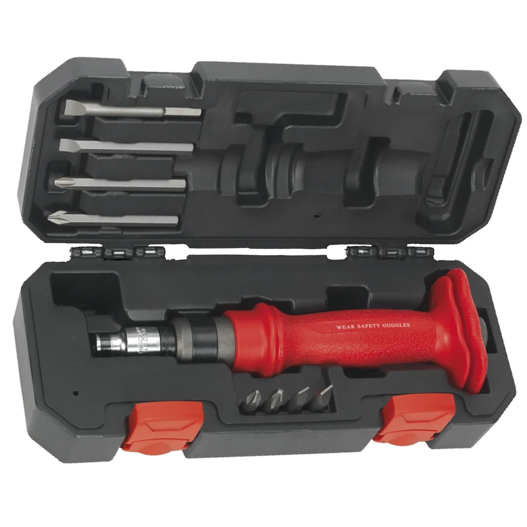 Sealey Impact Driver Set 10pc Heavy-Duty Protection Grip