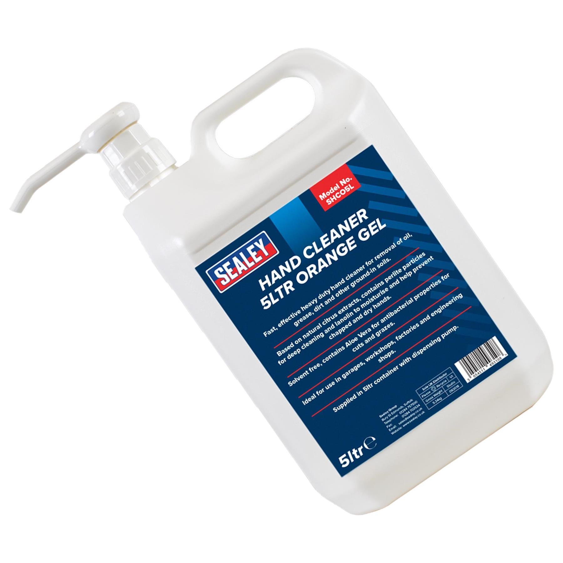 Sealey Hand Cleaner 5L Orange Gel