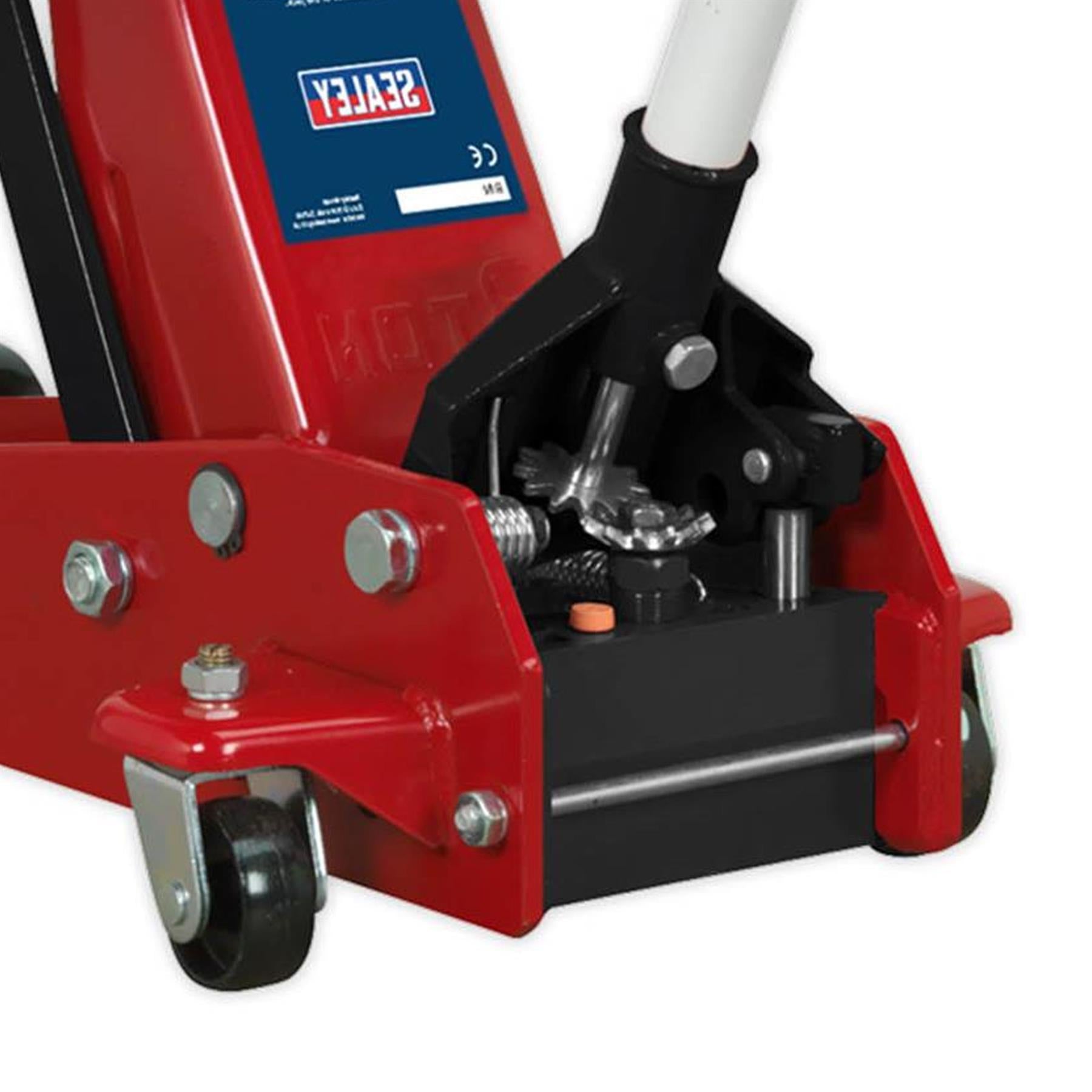 Sealey Trolley Jack 3t Standard Chassis with Axle Stands (Pair)