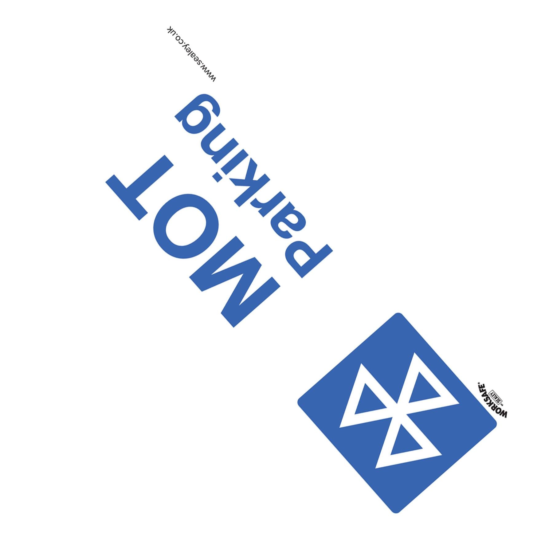 Safety Sign - MOT Parking - Self Adhesive Vinyl - Pack of 10. Sealey