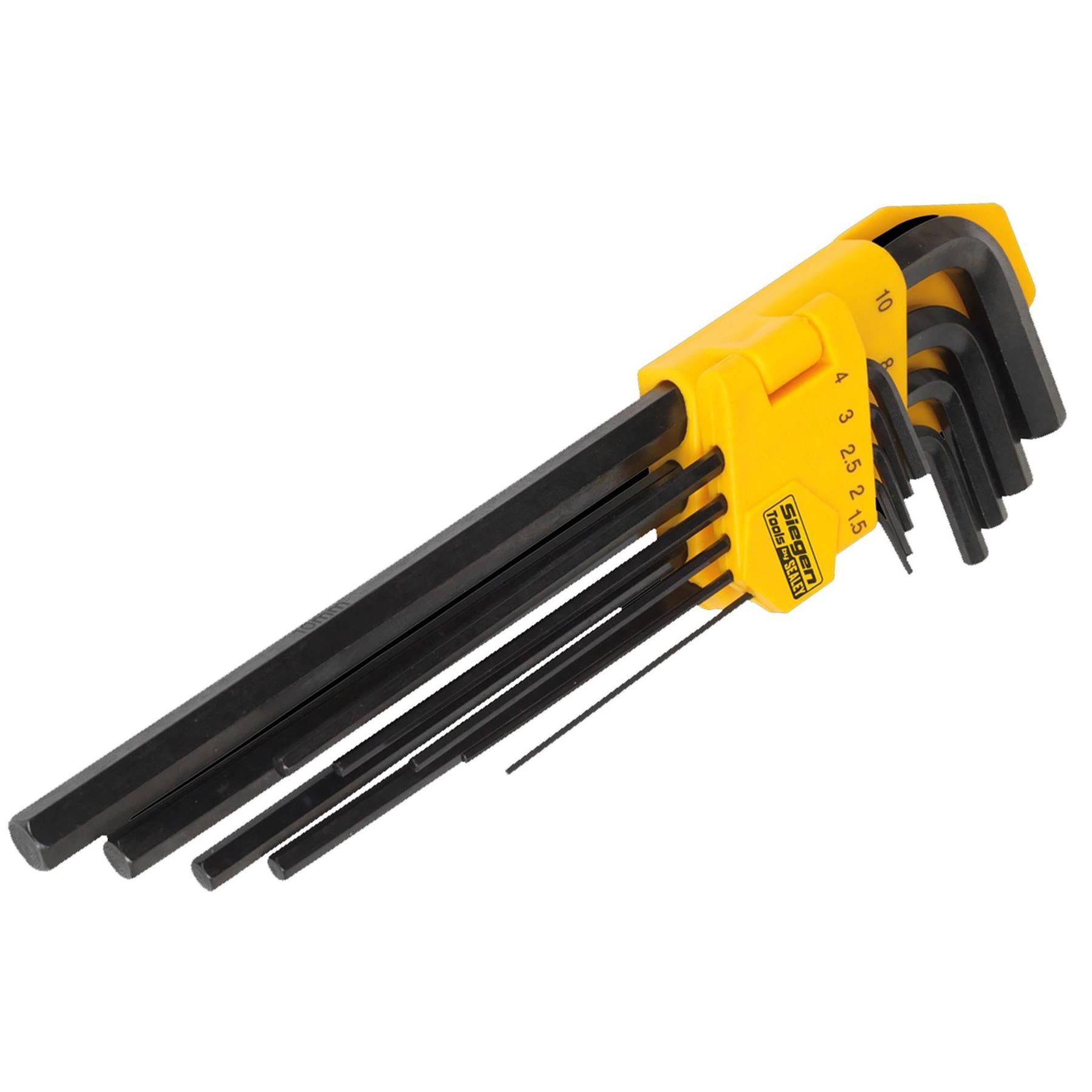 Sealey Hex Key Set 9pc Extra-Long Metric
