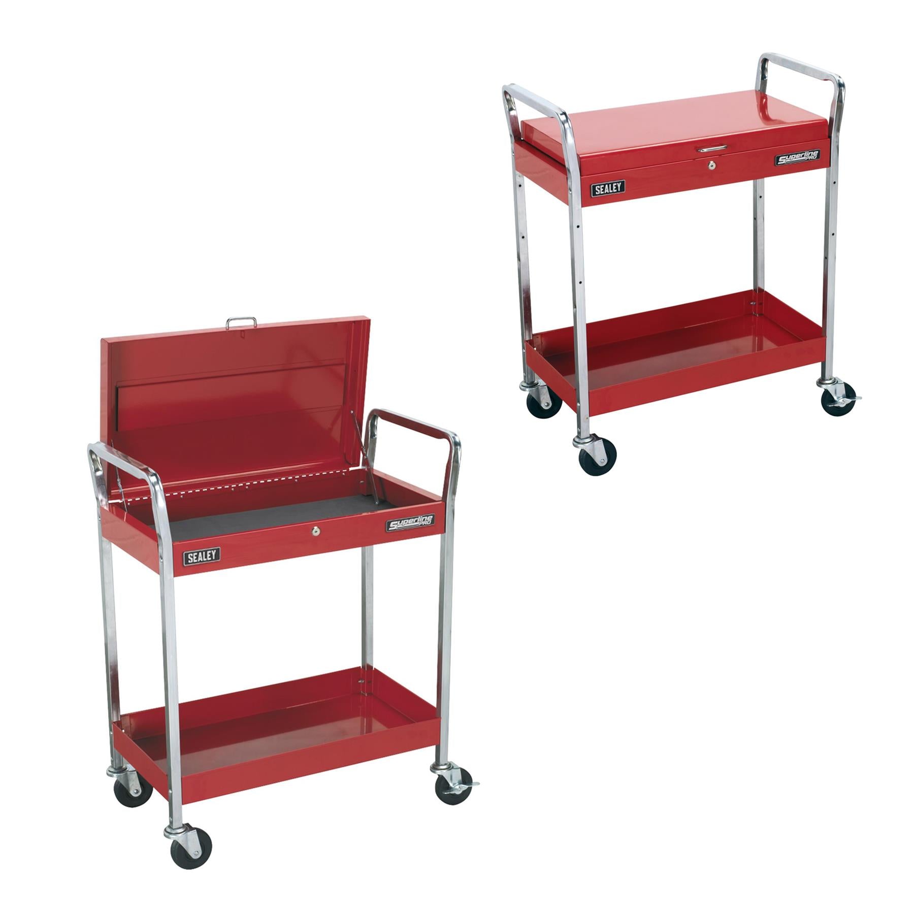 Sealey Trolley 2-Level Heavy-Duty with Lockable Top