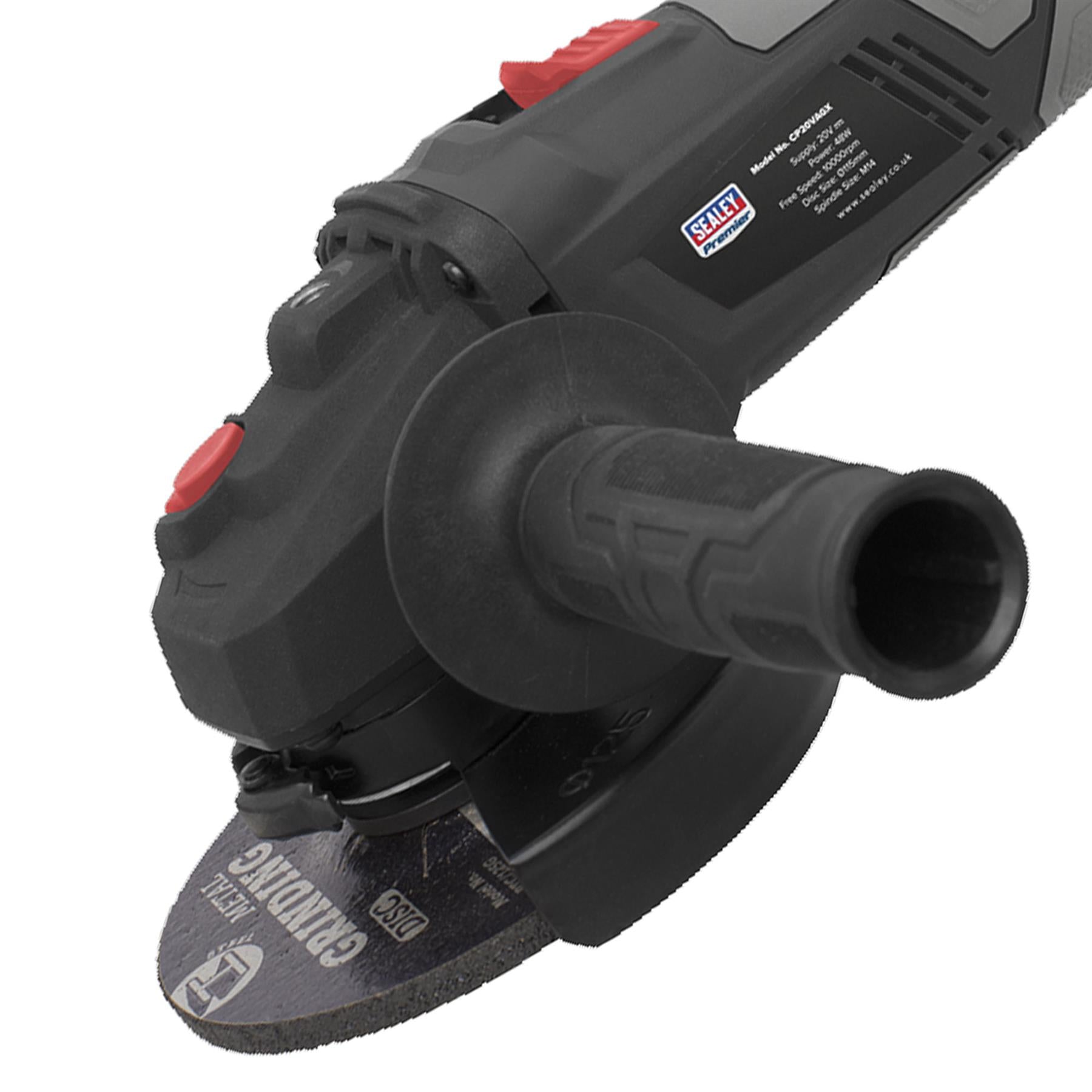 Sealey Brushless Angle Grinder 115mm 20V - Body Only