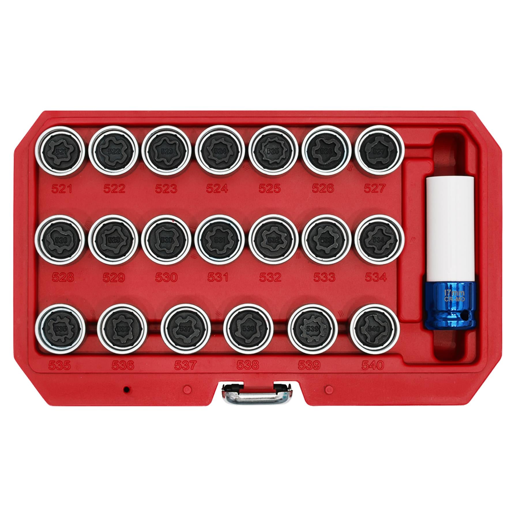 Sealey Locking Wheel Nut Key Set 20pc - VAG
