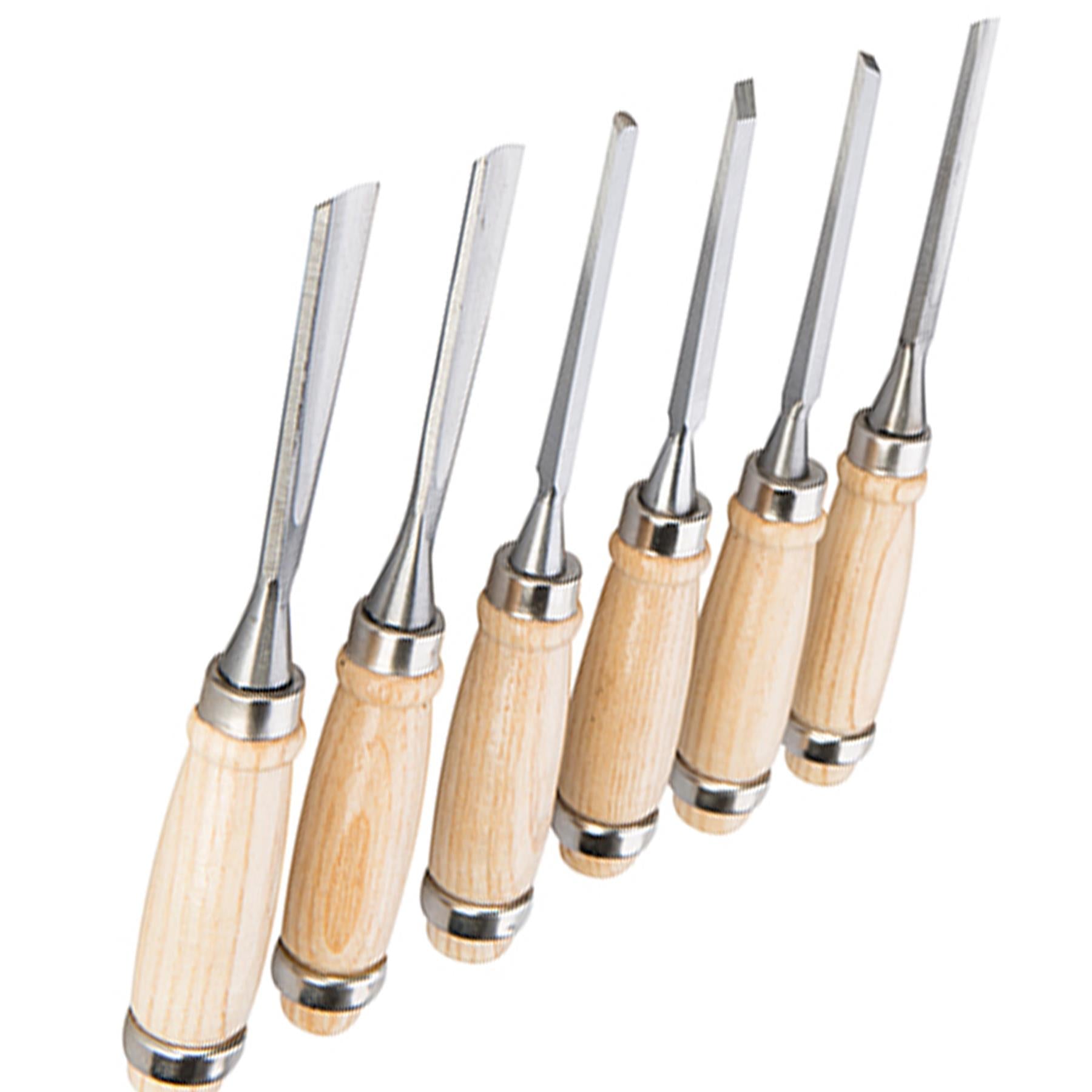 Precision Wood Carving Set 12pce Woodwork Chisels Detailed 200mm Wood Carving