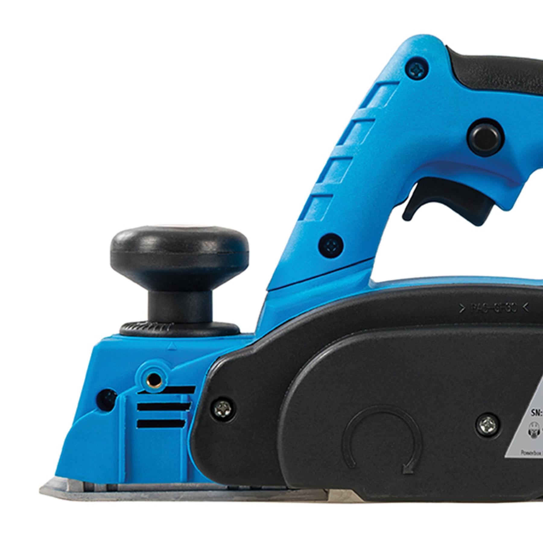 Heavy Duty 710W Electric Planer With Parallel And Rebate Guides Dust Bag