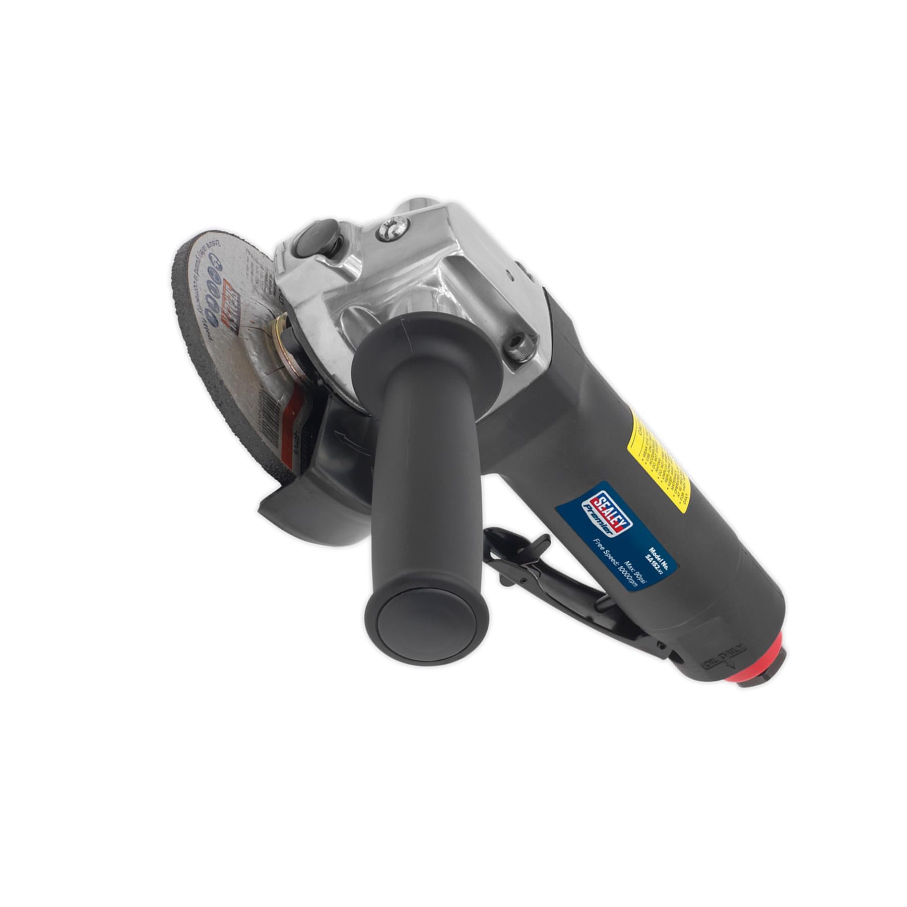 Sealey Air Angle Grinder 100mm Composite Housing Lightweight & Easy Handle
