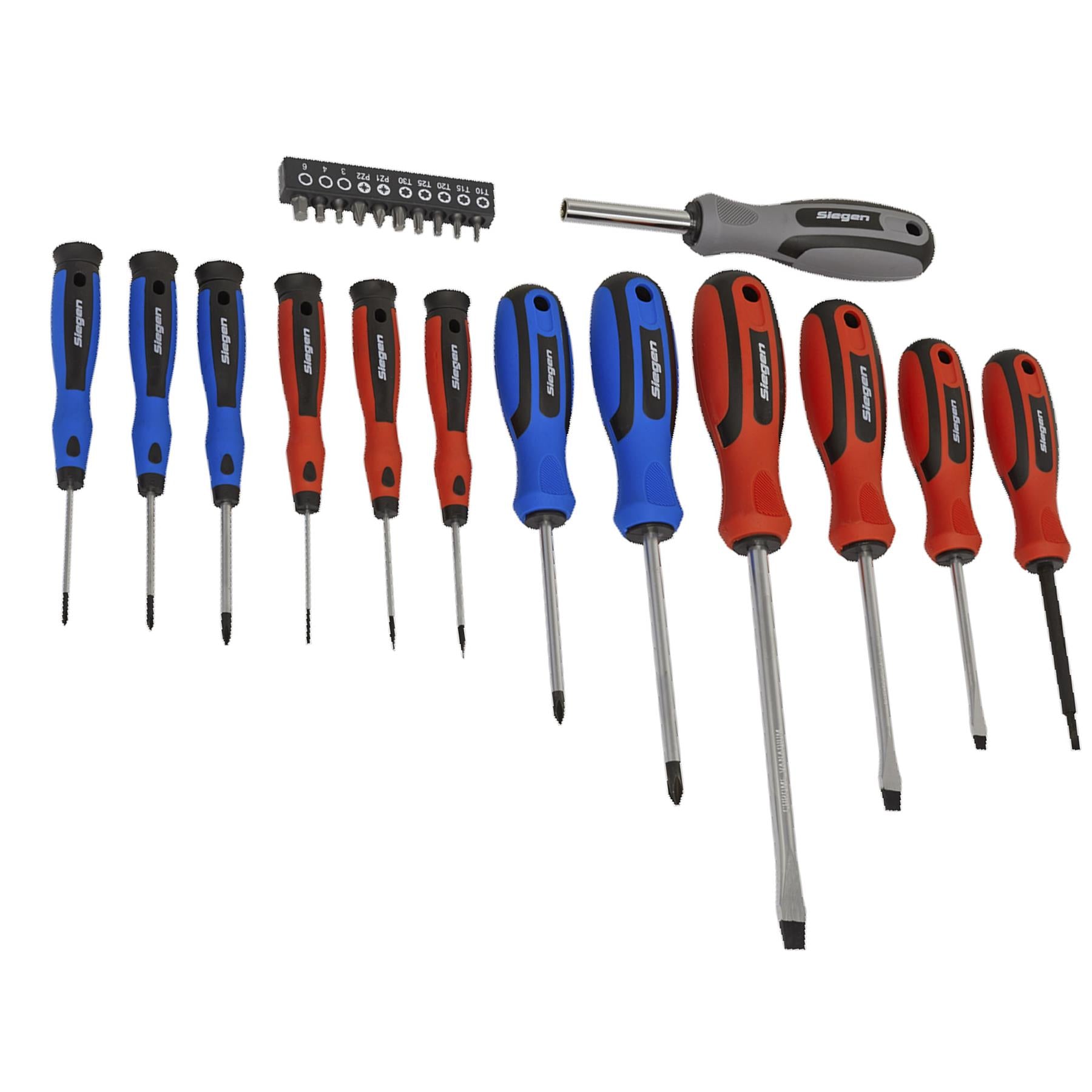 Sealey Soft Grip Screwdriver & Bit Set 23pc