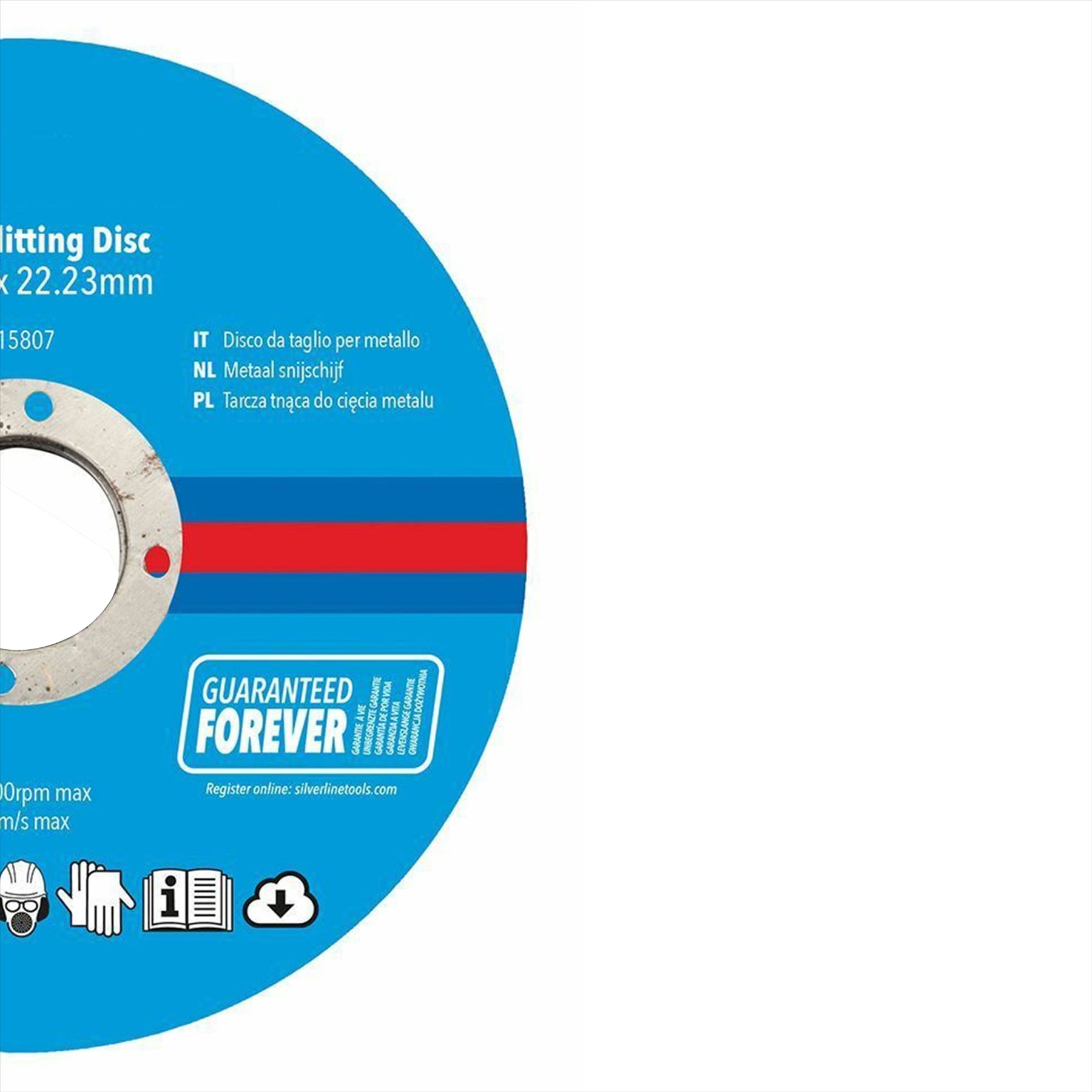 Metal Slitting Discs 10Pk For Cutting Ferrous& NonFerrous Metals 115x 1x 22.23mm