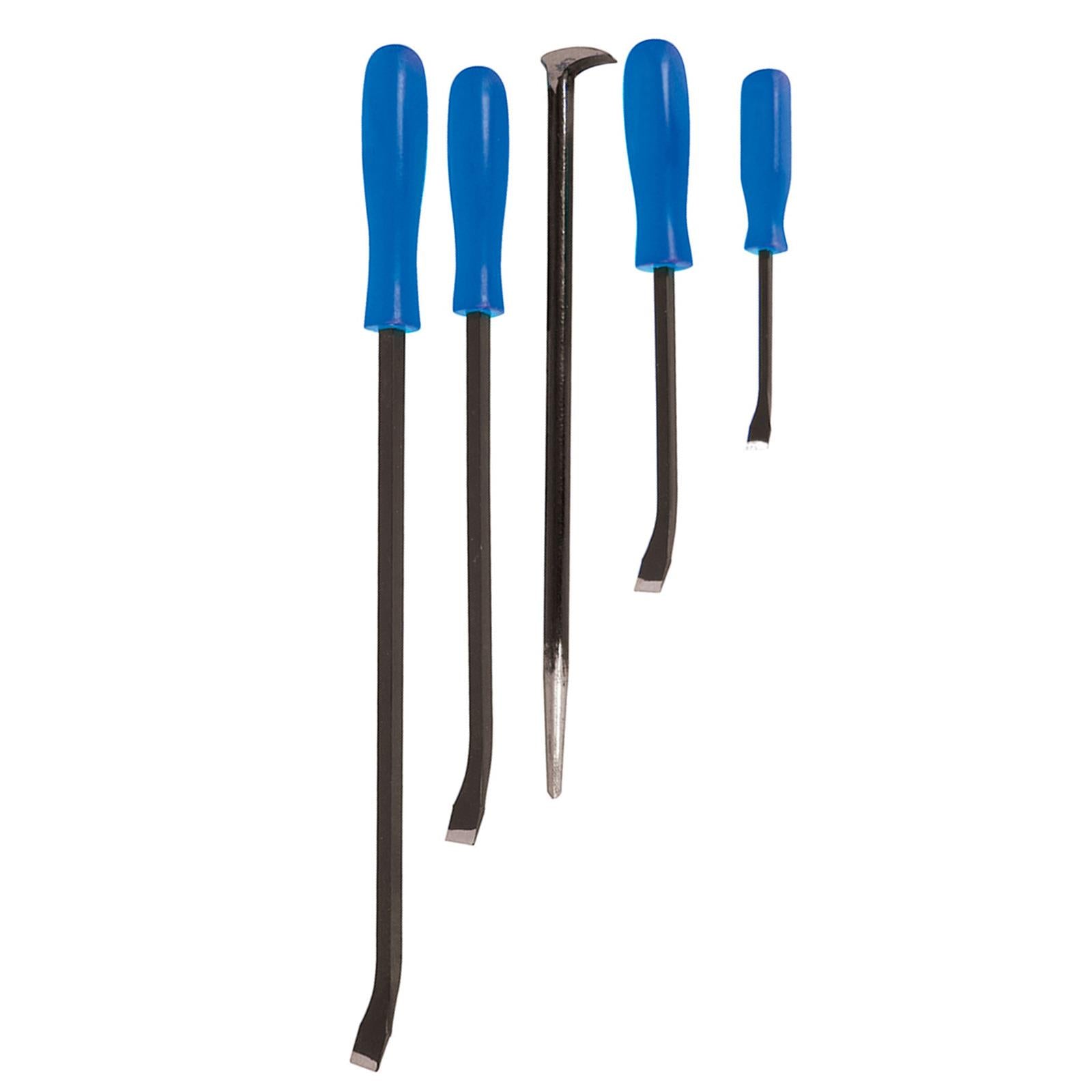 5Pce Pry Bar Set Heavy Duty Pry Bars Roll Bars Strong Durable Container Opener