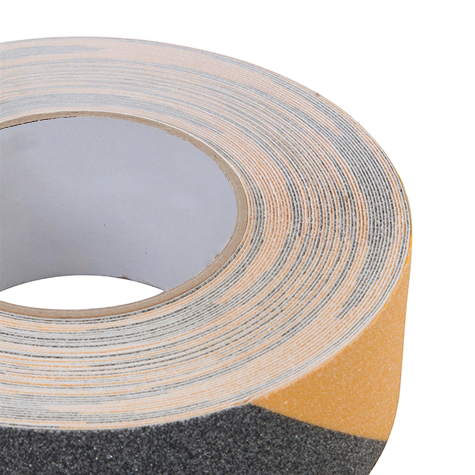 50mm X 18m Anti Slip Tape High Grip Non Slip Abrasive Self Adhesive Black Yellow