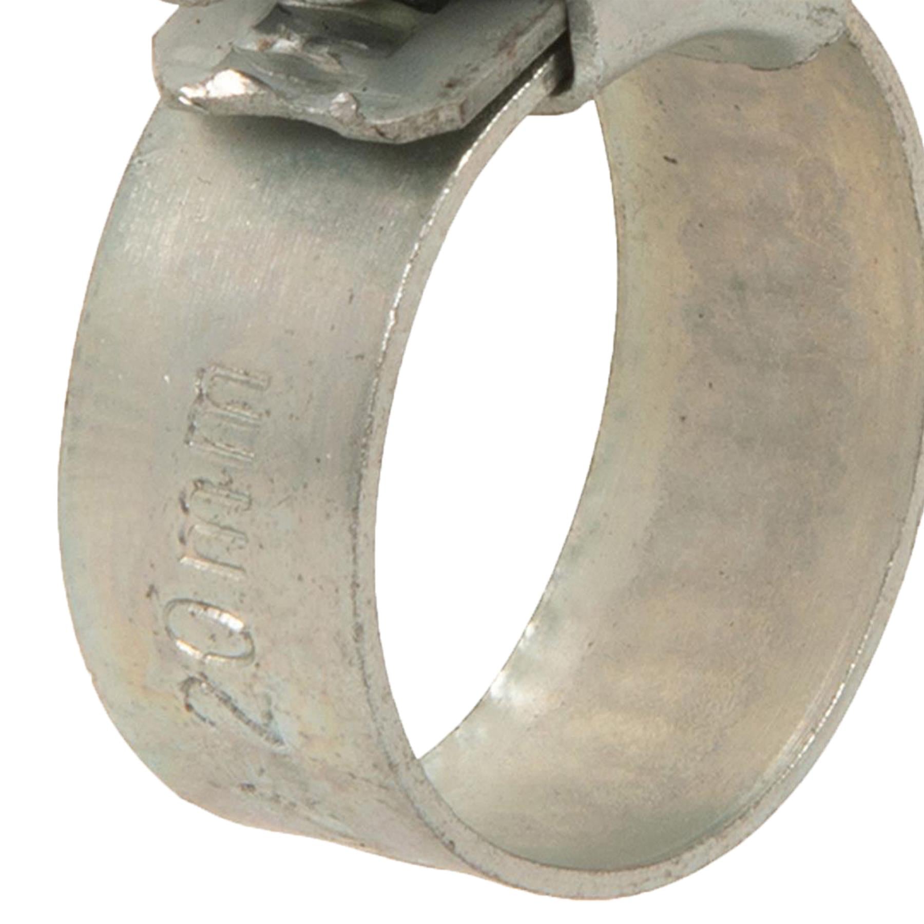 50 x Hose Clips Genuine Worm Drive Fuel Hose Clamps Clips 12 - 20mm