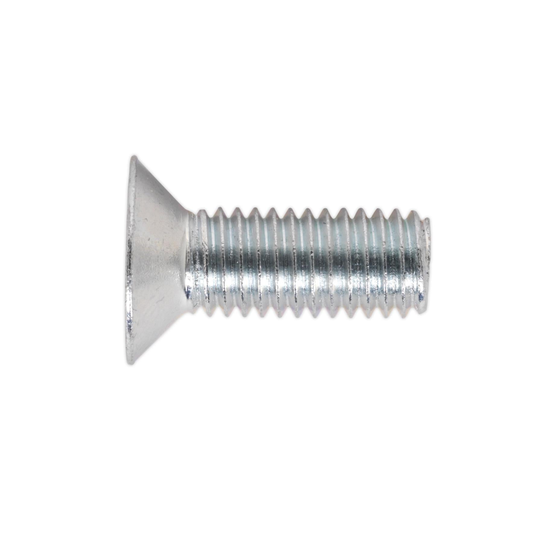 Sealey Machine Screw M8 x 20mm Countersunk Pozi Zinc Pack of 50