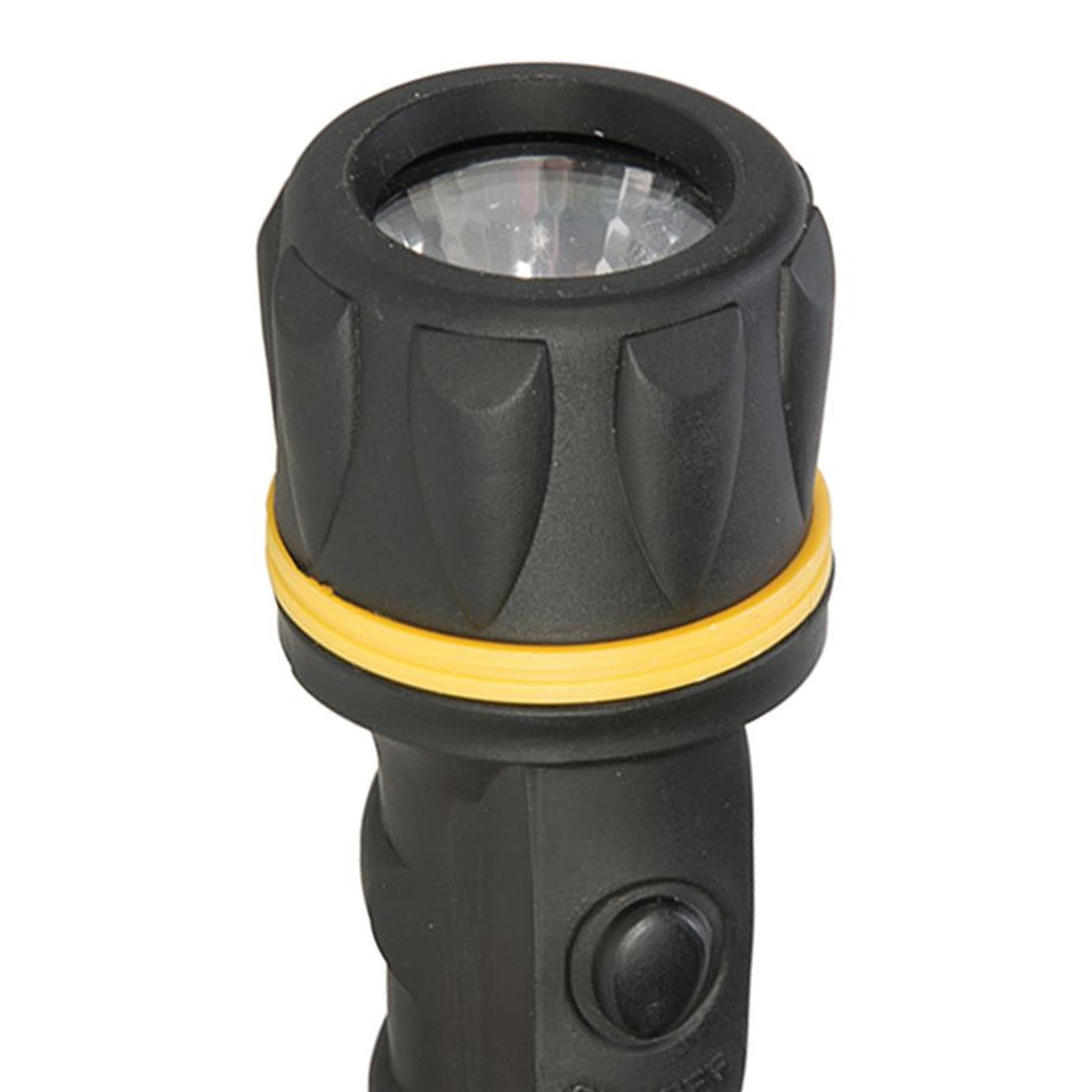 Rubber Torch - 2 X Aa Water & Shock Resistant Camping Outdoor 10 Lumen Output