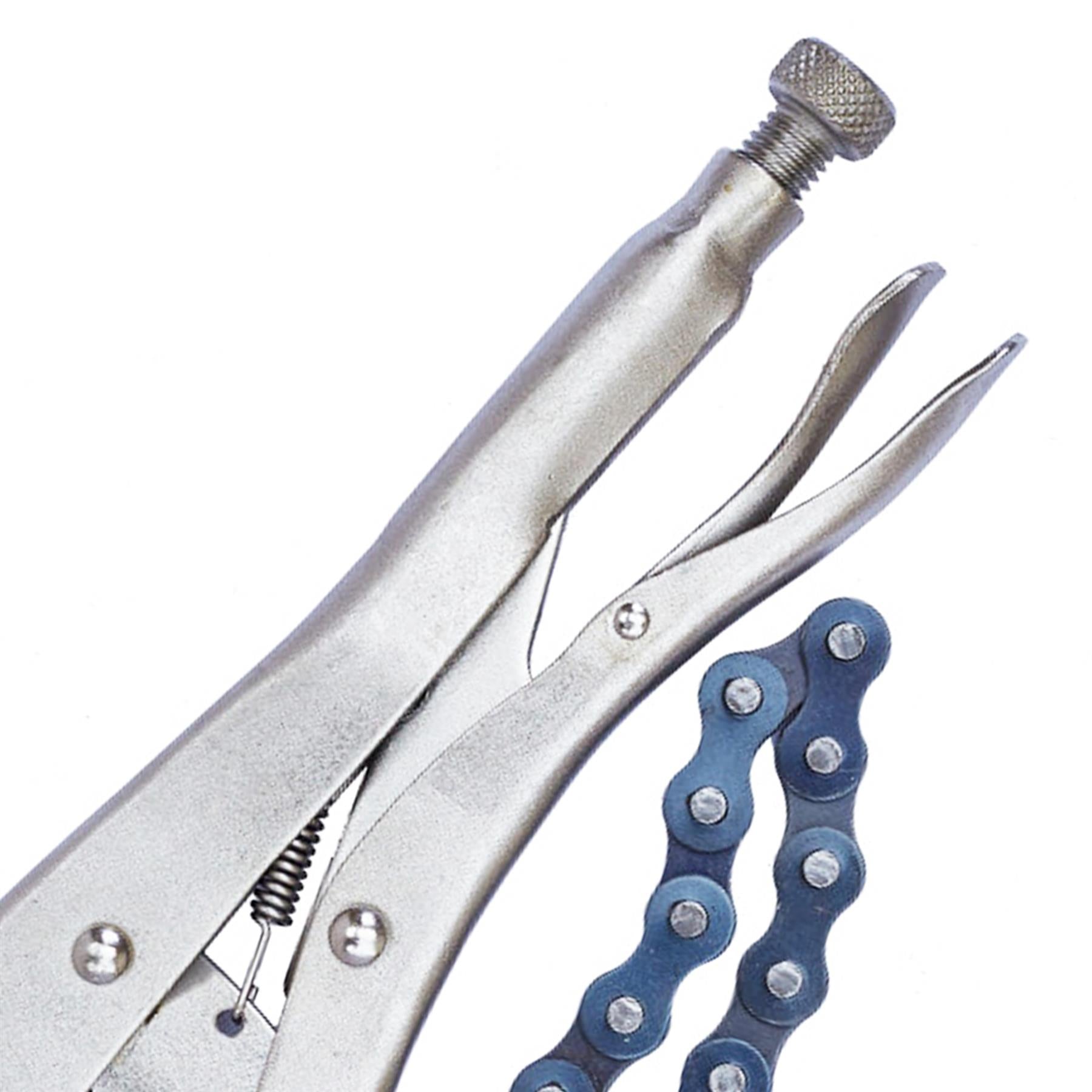 BlueSpot Adjustable Locking Mole Grip Chain Wrench Pliers Pipe Oil Filter Tool