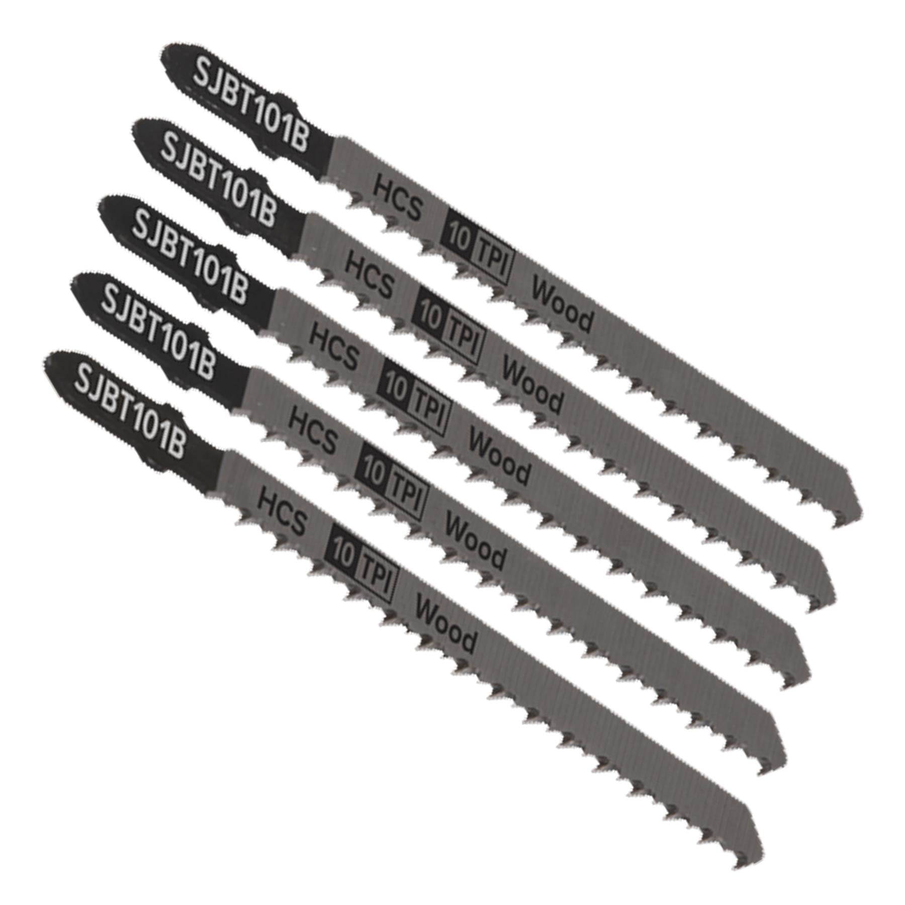Sealey Jigsaw Blade Hard Wood 100mm 10tpi - Pack of 5