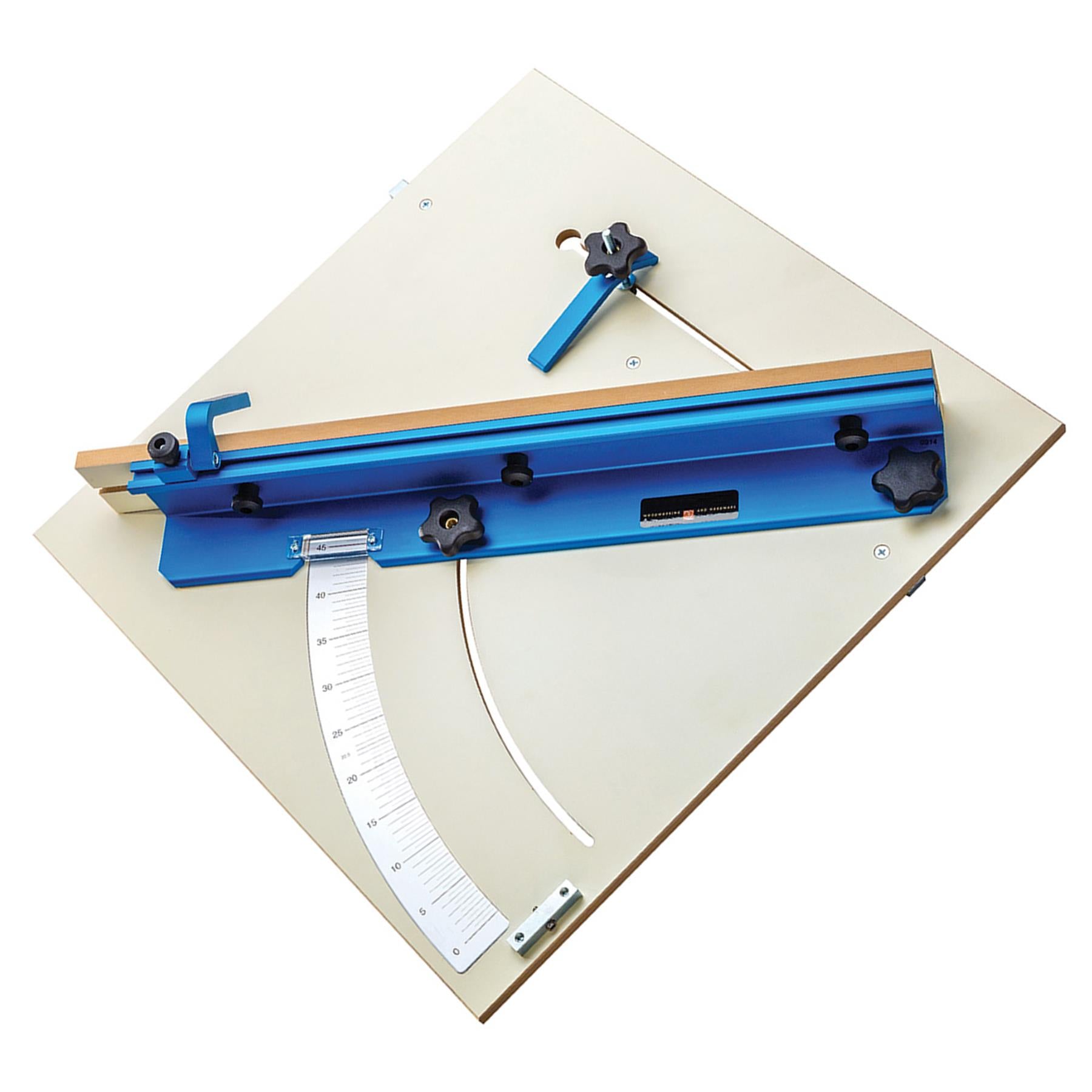 Tablesaw Cross-Cut Sled 603 x 603mm (23-3/4" x 23-3/4") Sturdy MDF Melamine Coat