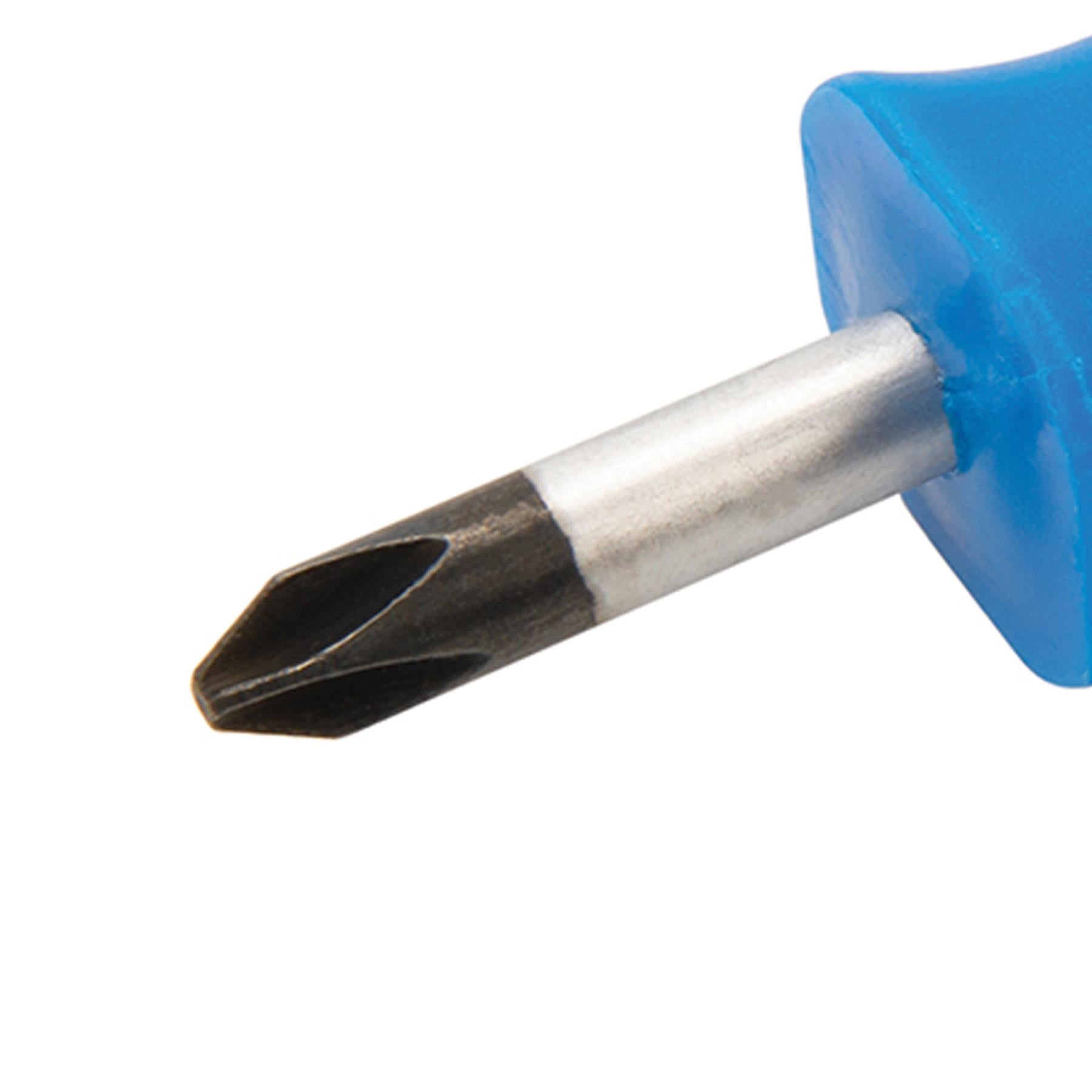 Stubby Screwdrivers Phillips PH2 X 25mm Titanium-Coated S2 Steel 1/4" Hex Drive