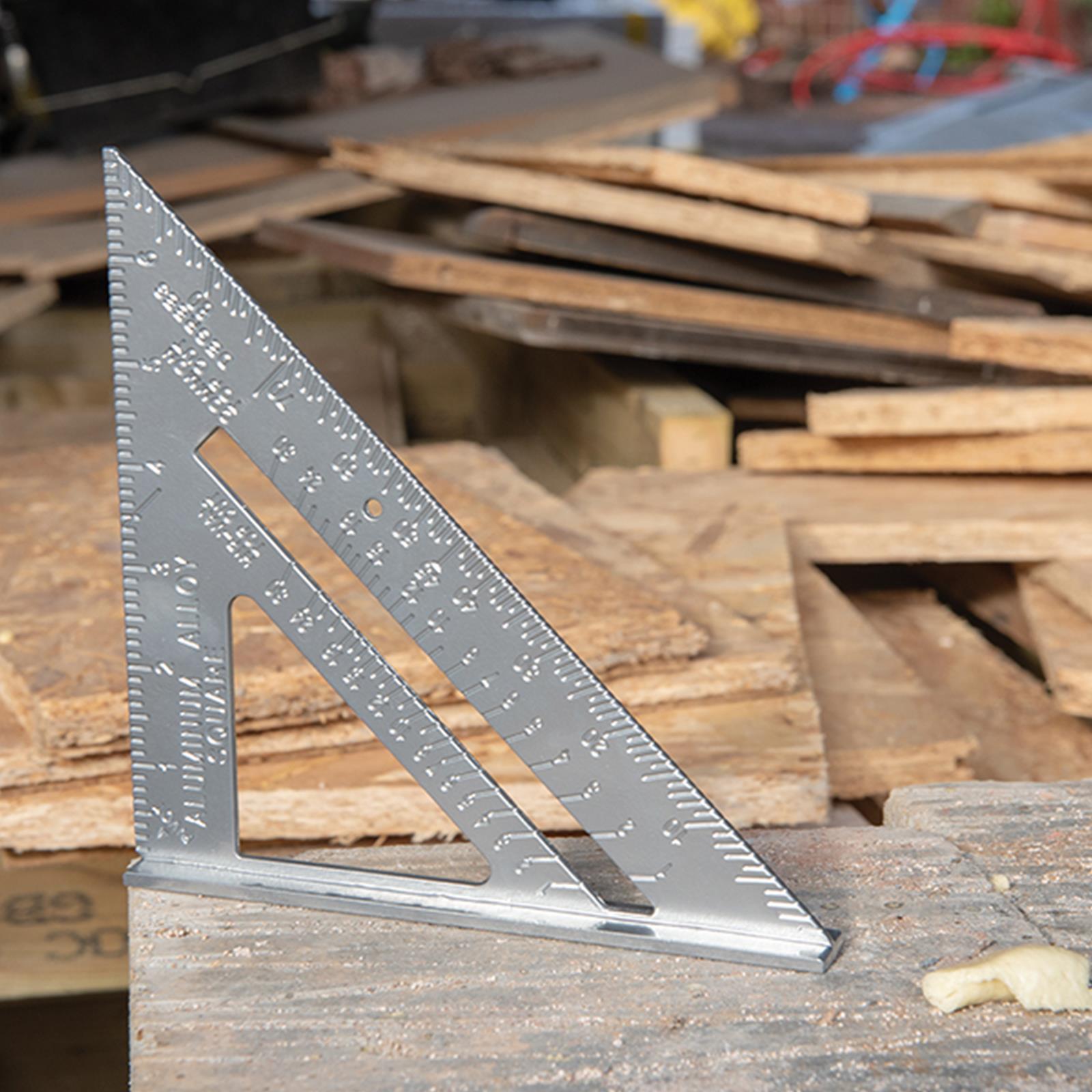 7'' Aluminium Alloy Roofing Square With Raised Imperial Graduations New