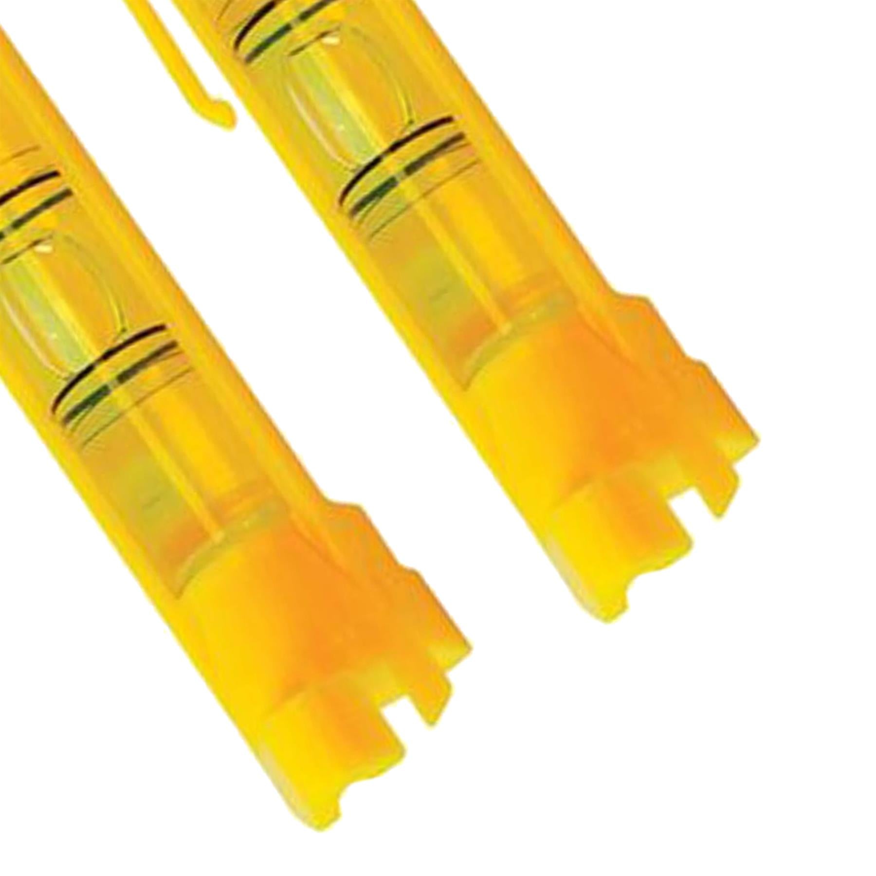 2Pk Line Spirit Level Pocket Size plastic line level moulded line hooks no line sag