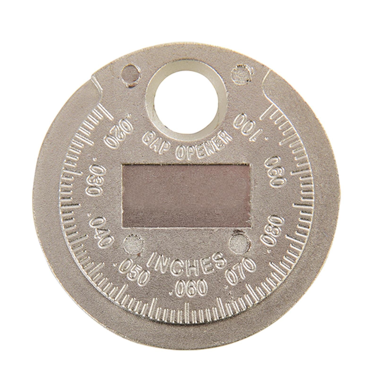 Spark Plug Gap Setting Tool & Brass Wire Cleaning Brush Feeler Gauge Solid Steel