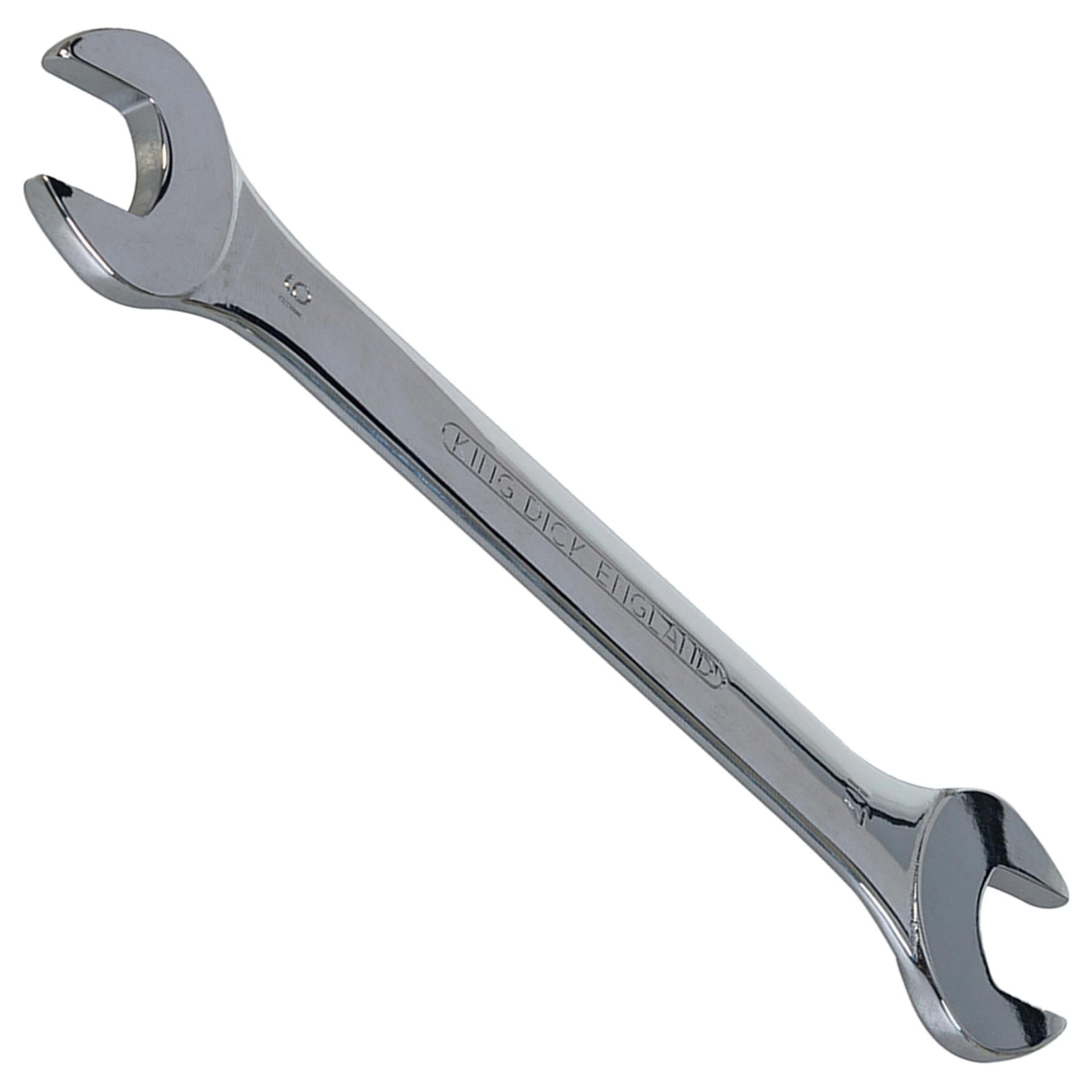 King Dick Open Ended Fully Chromed Spanner Wrench Fixed Head Metric 16mm - 17mm